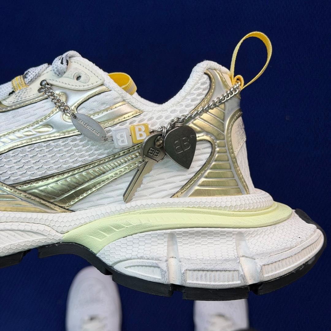 Balenciaga 3xl Sneaker With Charms In White/Yellow/Silver/Black - DesignerGu