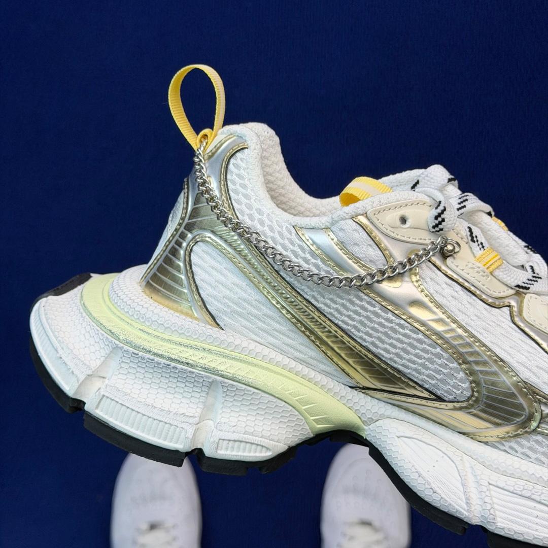 Balenciaga 3xl Sneaker With Charms In White/Yellow/Silver/Black - DesignerGu