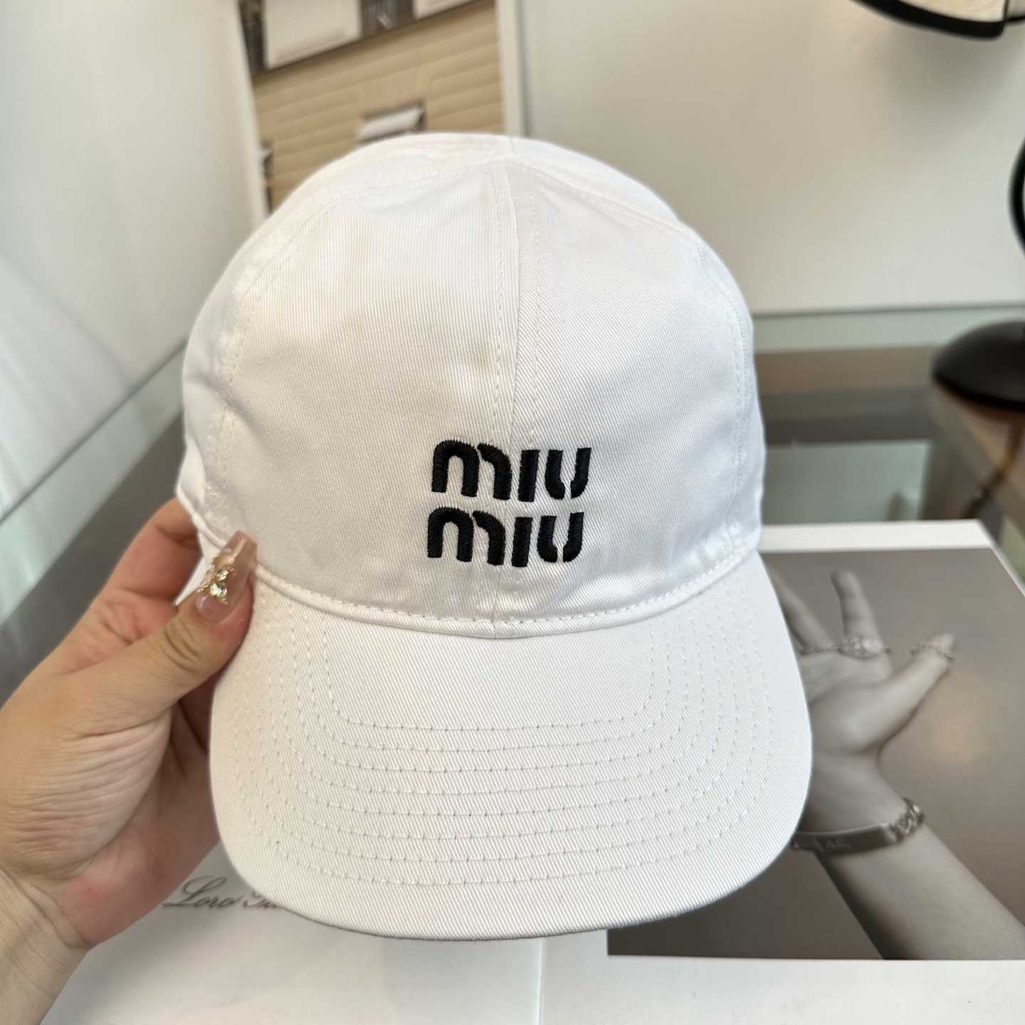 Miu Miu Denim Baseball Cap - DesignerGu