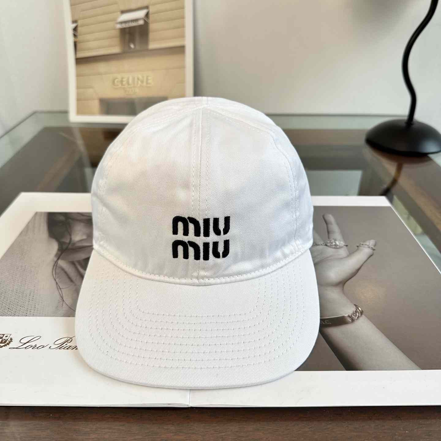 Miu Miu Denim Baseball Cap - DesignerGu