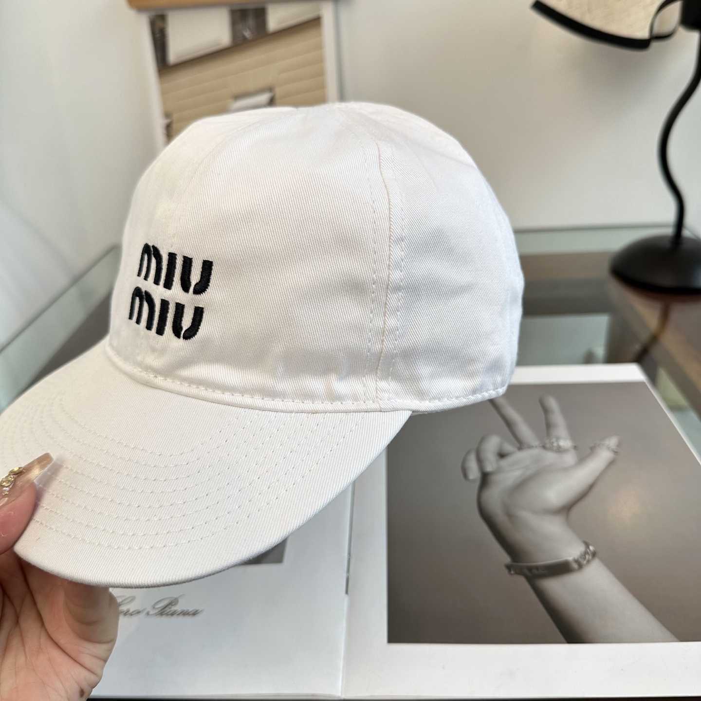 Miu Miu Denim Baseball Cap - DesignerGu