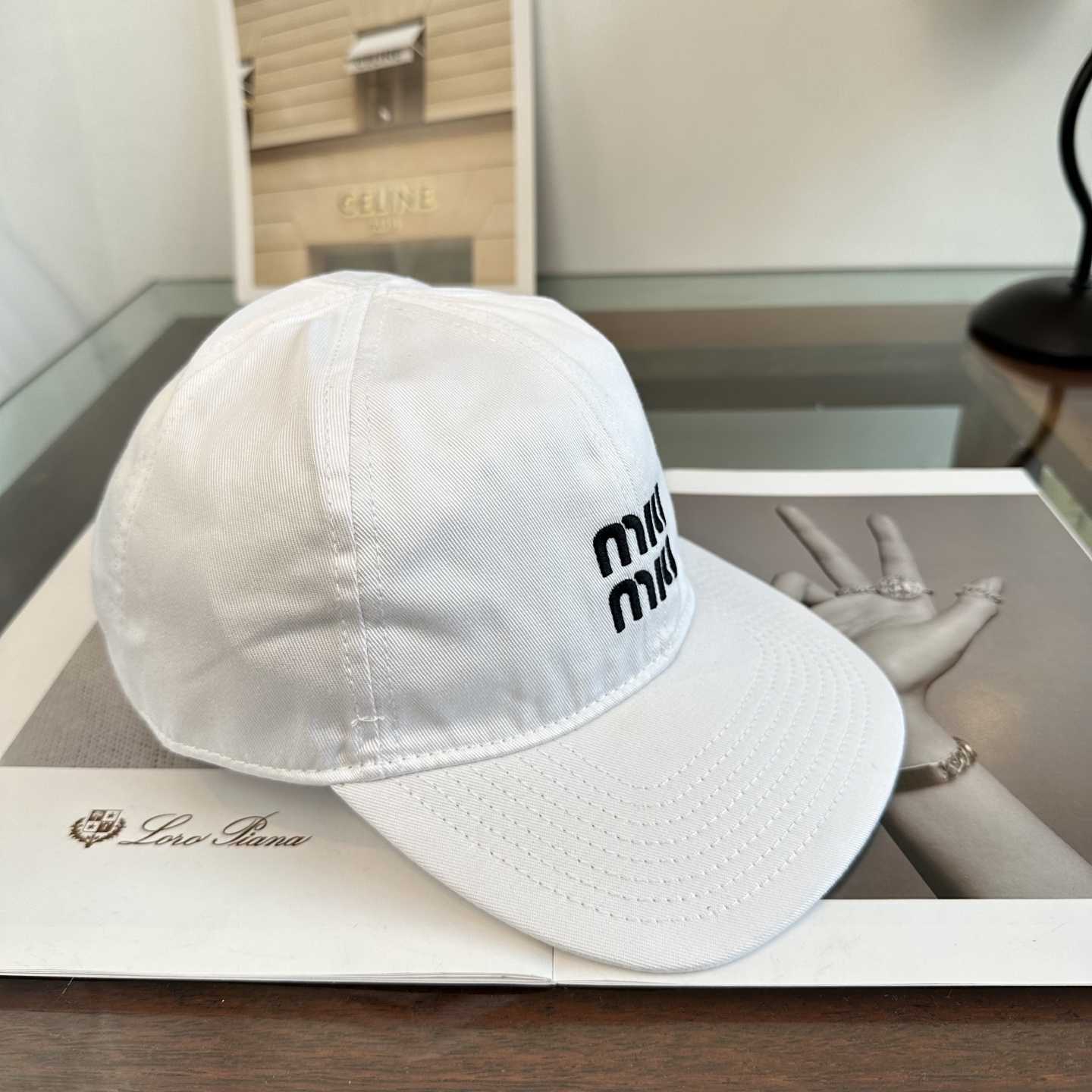 Miu Miu Denim Baseball Cap - DesignerGu