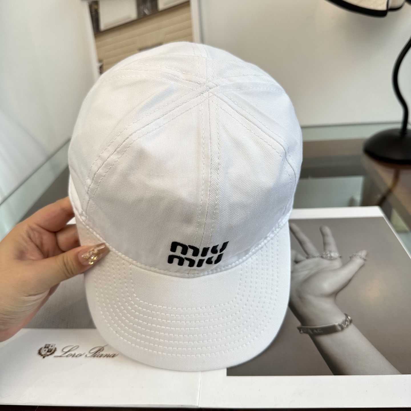 Miu Miu Denim Baseball Cap - DesignerGu