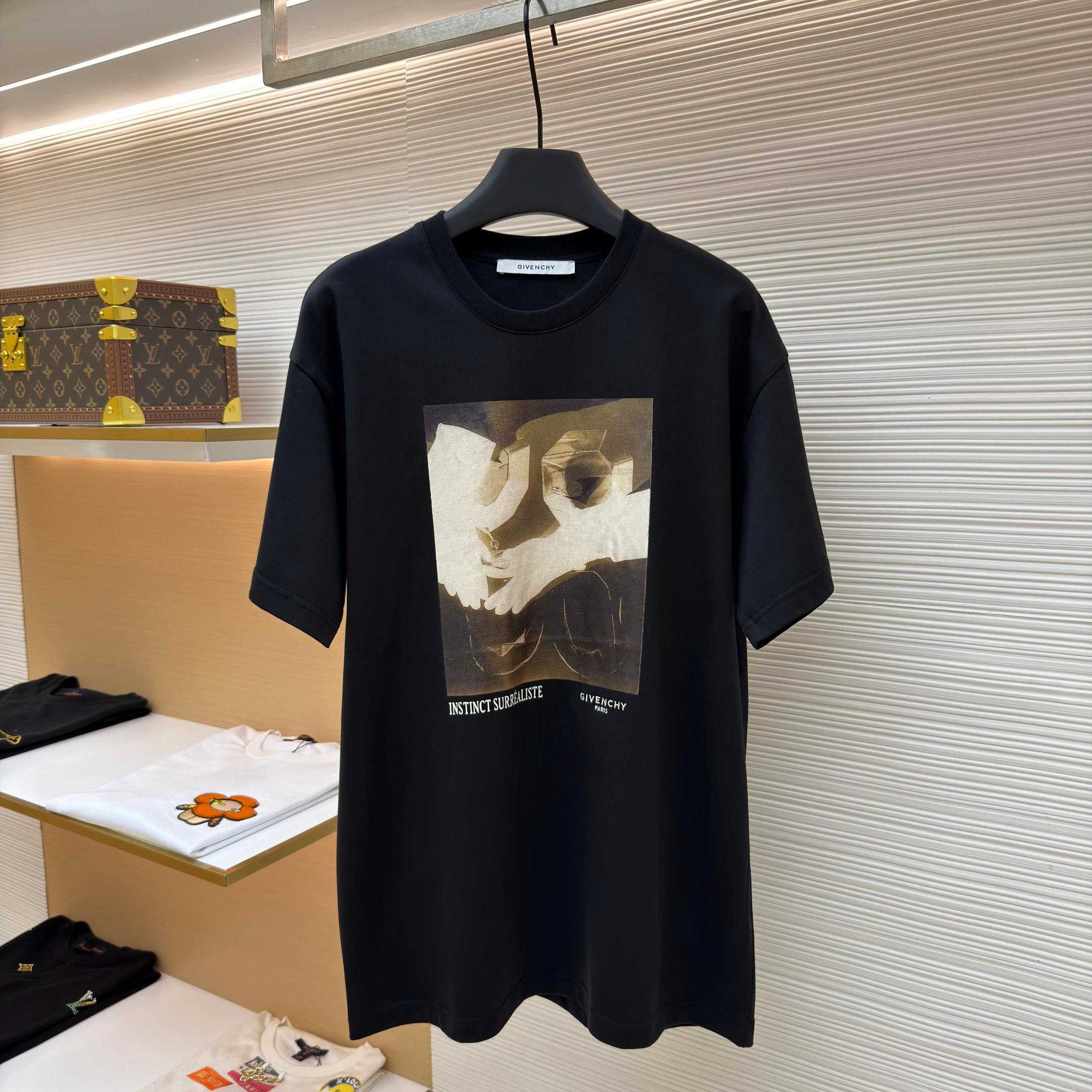 Givenchy T-shirt In Cotton With Surrealism Print - DesignerGu