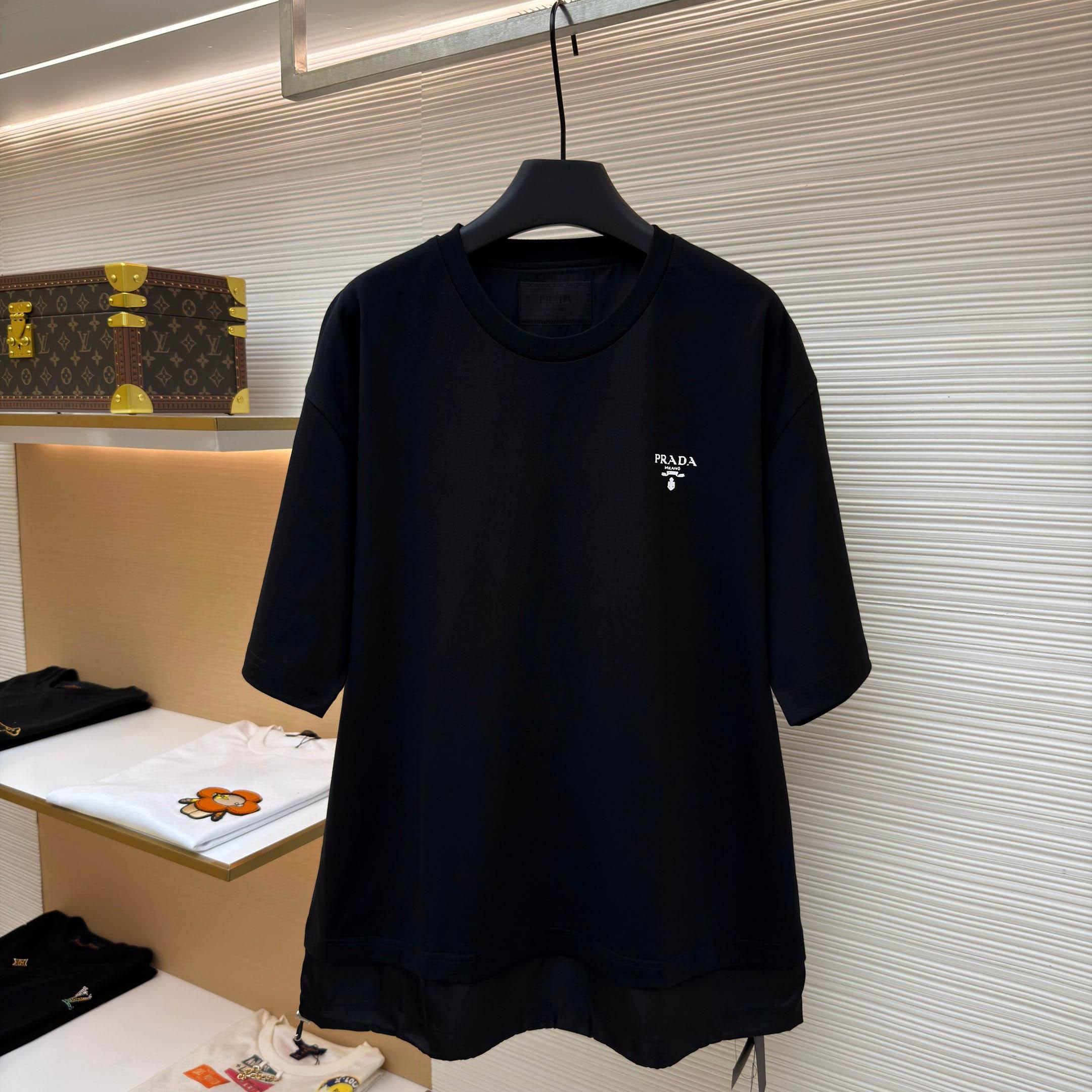 Prada Re-Nylon T-Shirt 'Black' - DesignerGu