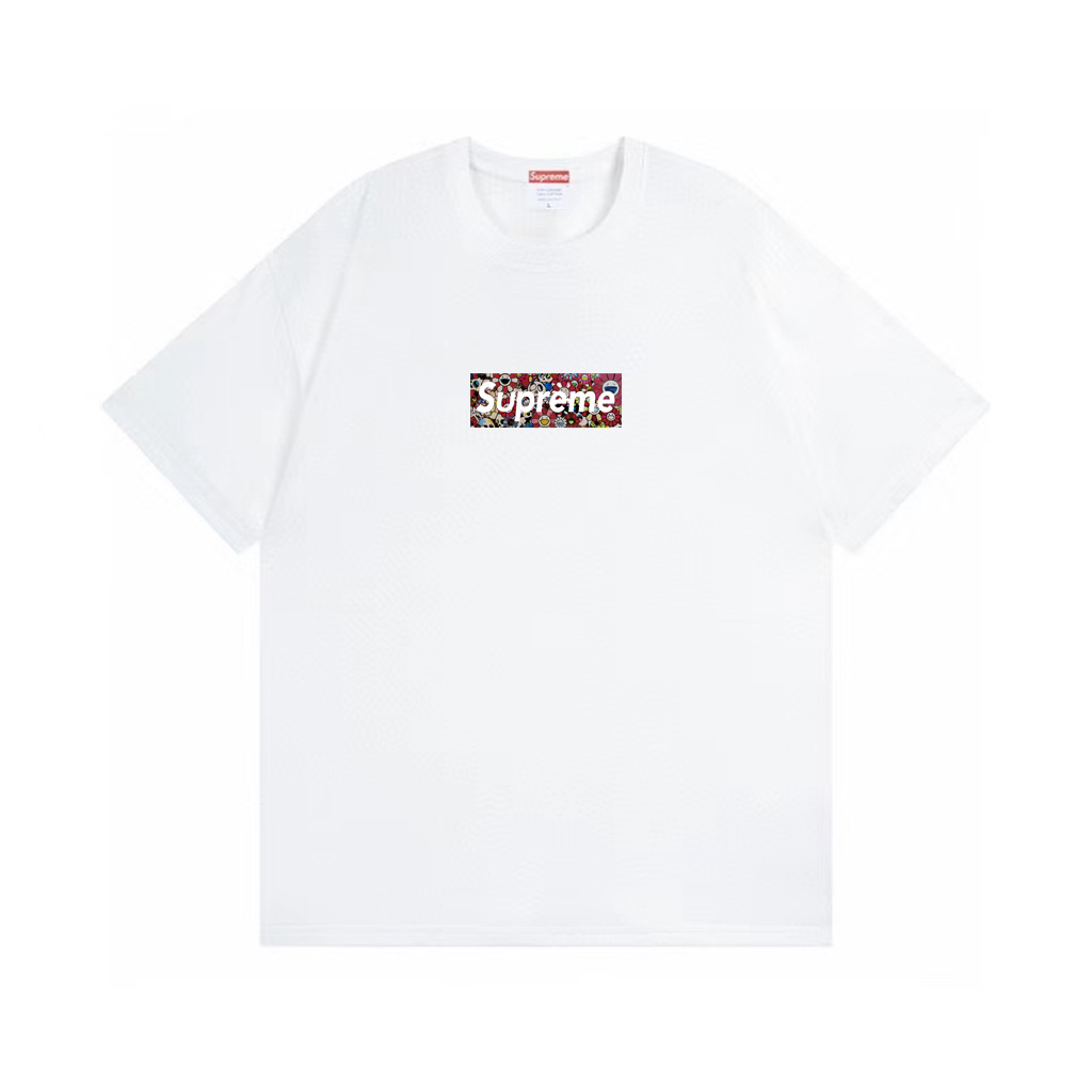 Supreme x Murakami COVID-19 Relief Box Logo Tee 'White' - DesignerGu