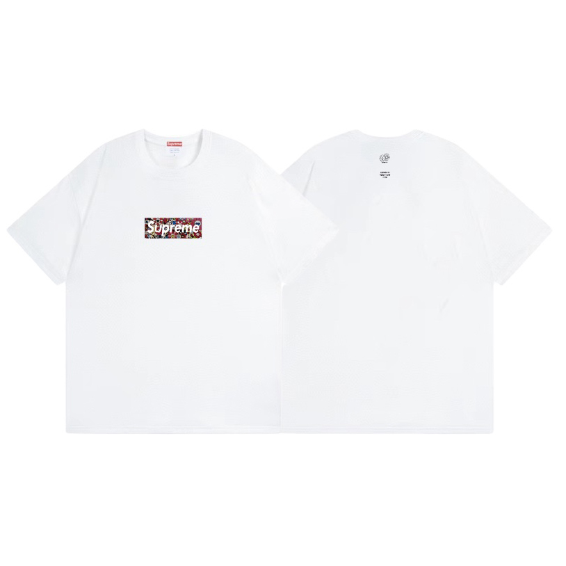 Supreme x Murakami COVID-19 Relief Box Logo Tee 'White' - DesignerGu