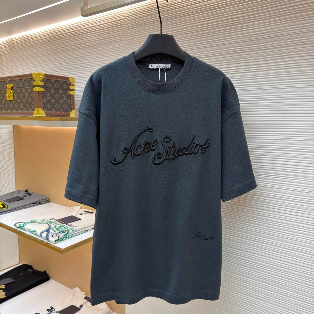 Acne Studios  Embroidered Logo T-shirt - DesignerGu
