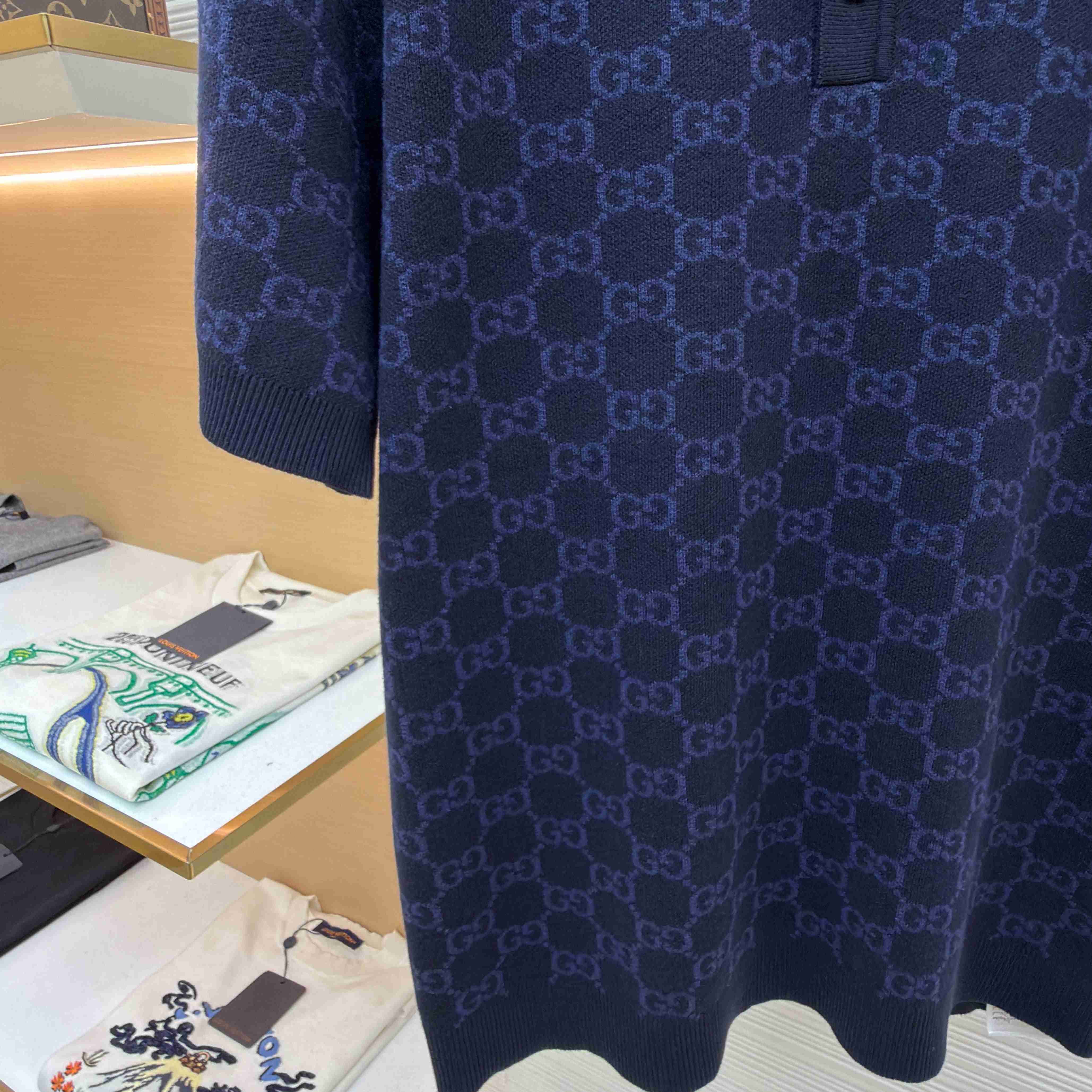 Gucci GG Cotton Silk Jacquard Polo Shirt - DesignerGu