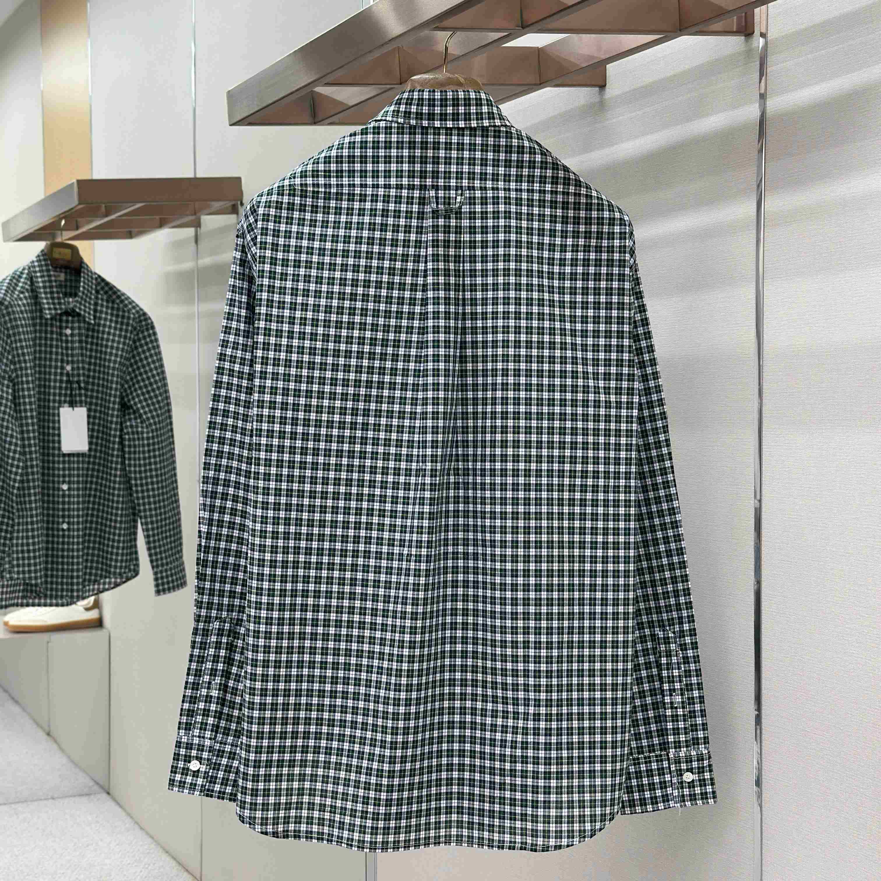 Celine Shirt IN Tartan Cotton Cloth - DesignerGu
