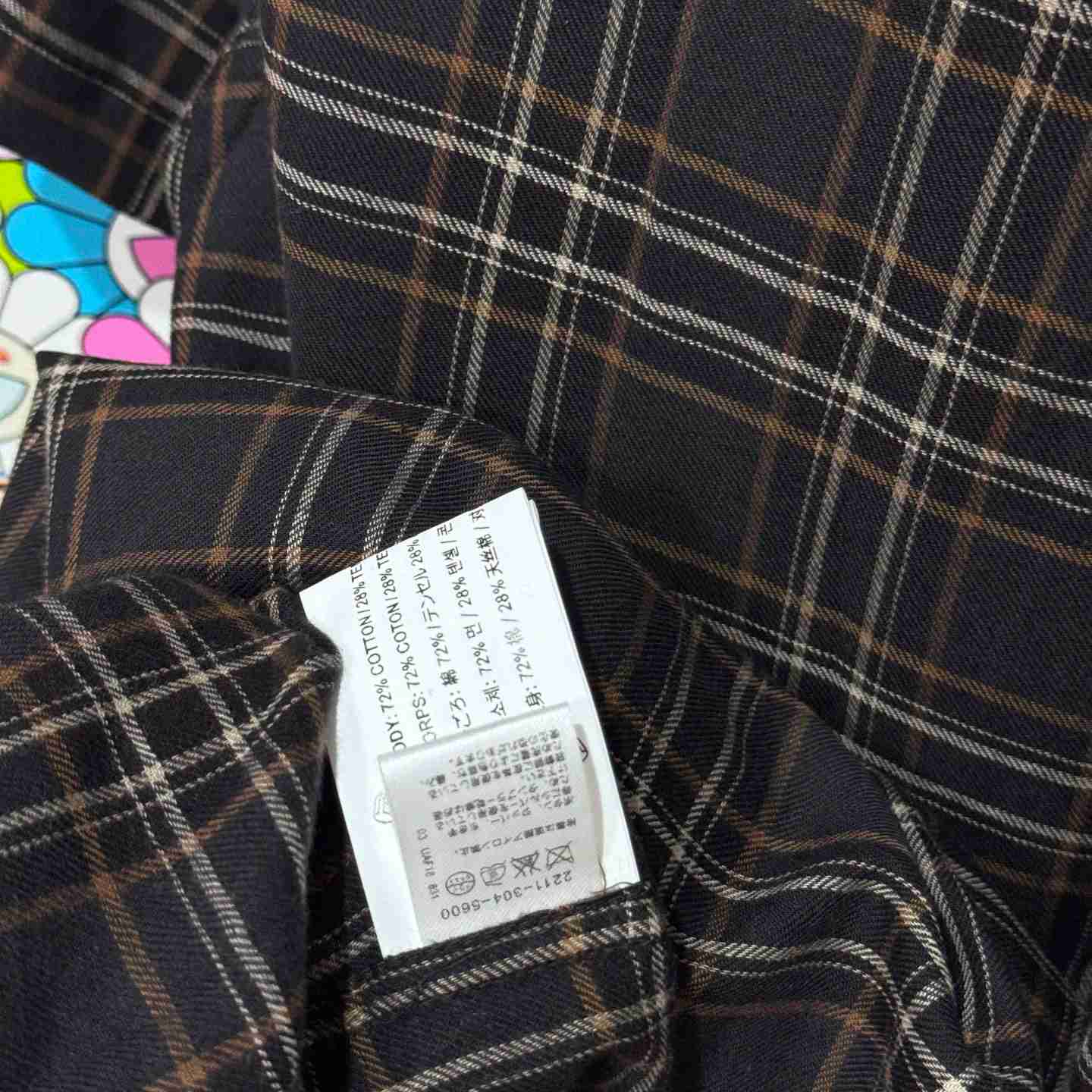 Chrome Hearts  Short Sleeve Flannel Zip Up Shirt - DesignerGu