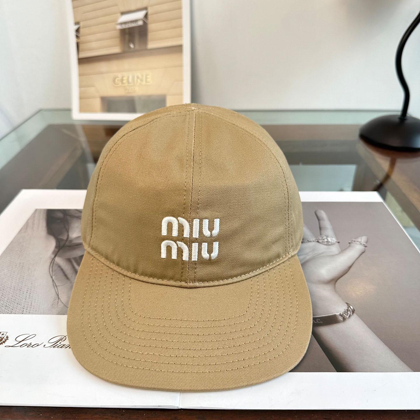 Miu Miu Denim Baseball Cap - DesignerGu