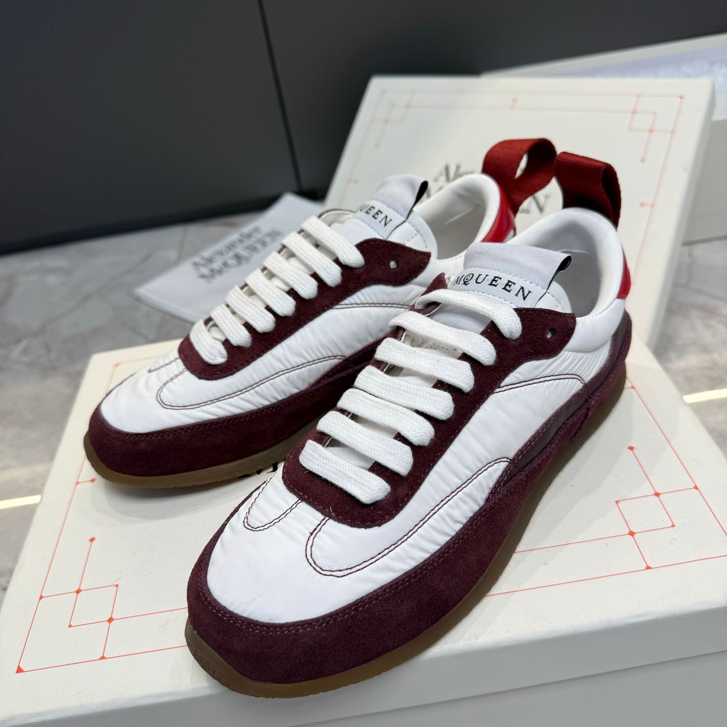 Alexander McQueen EC1 Sneaker In Beige/Brown - DesignerGu