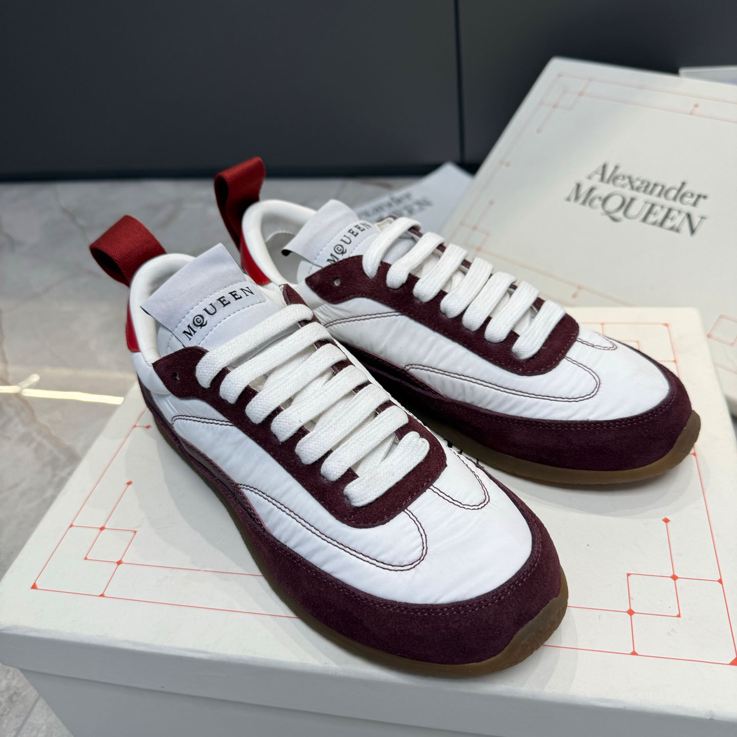 Alexander McQueen EC1 Sneaker In Beige/Brown - DesignerGu