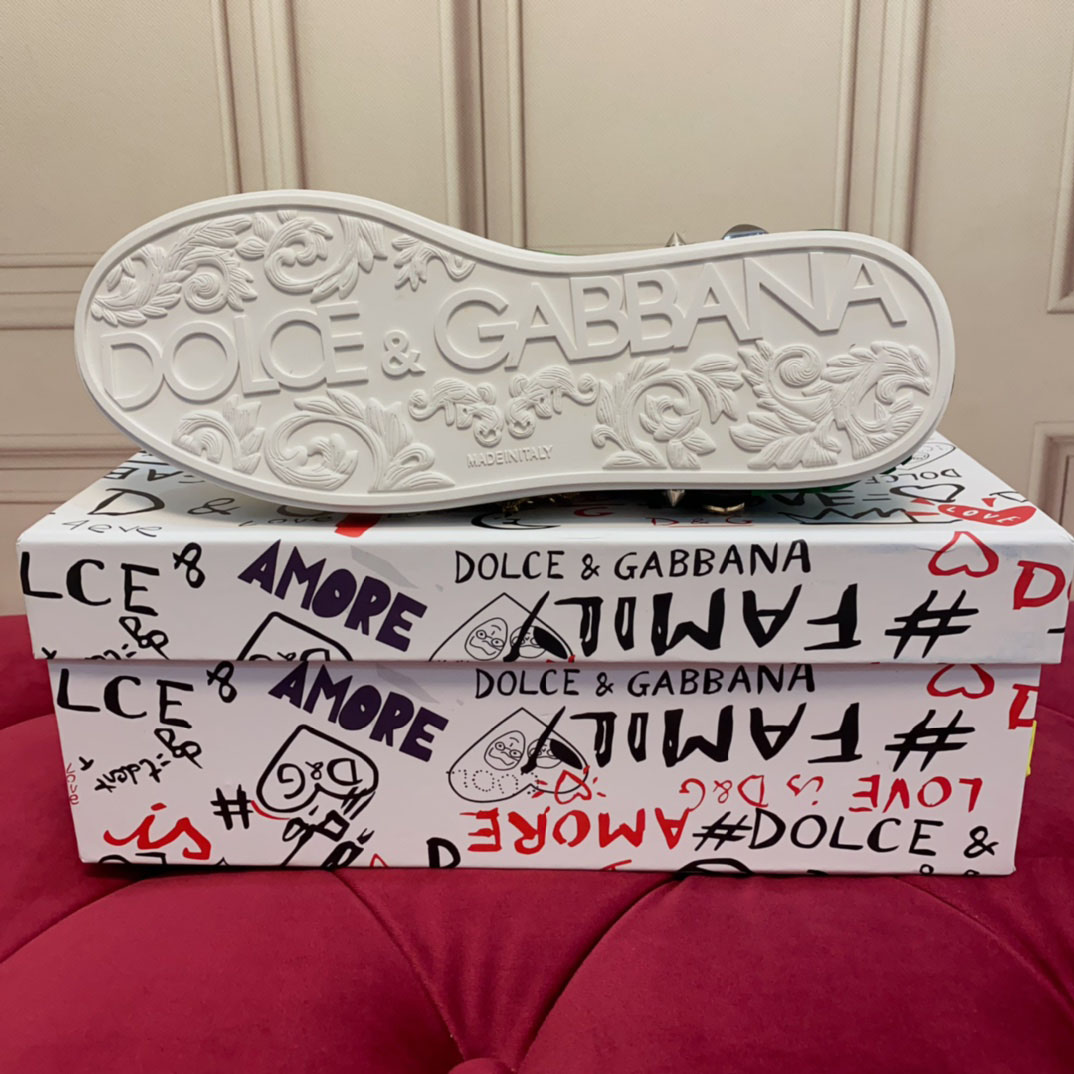 Dolce & Gabbana Logo-Patch Sneakers - DesignerGu