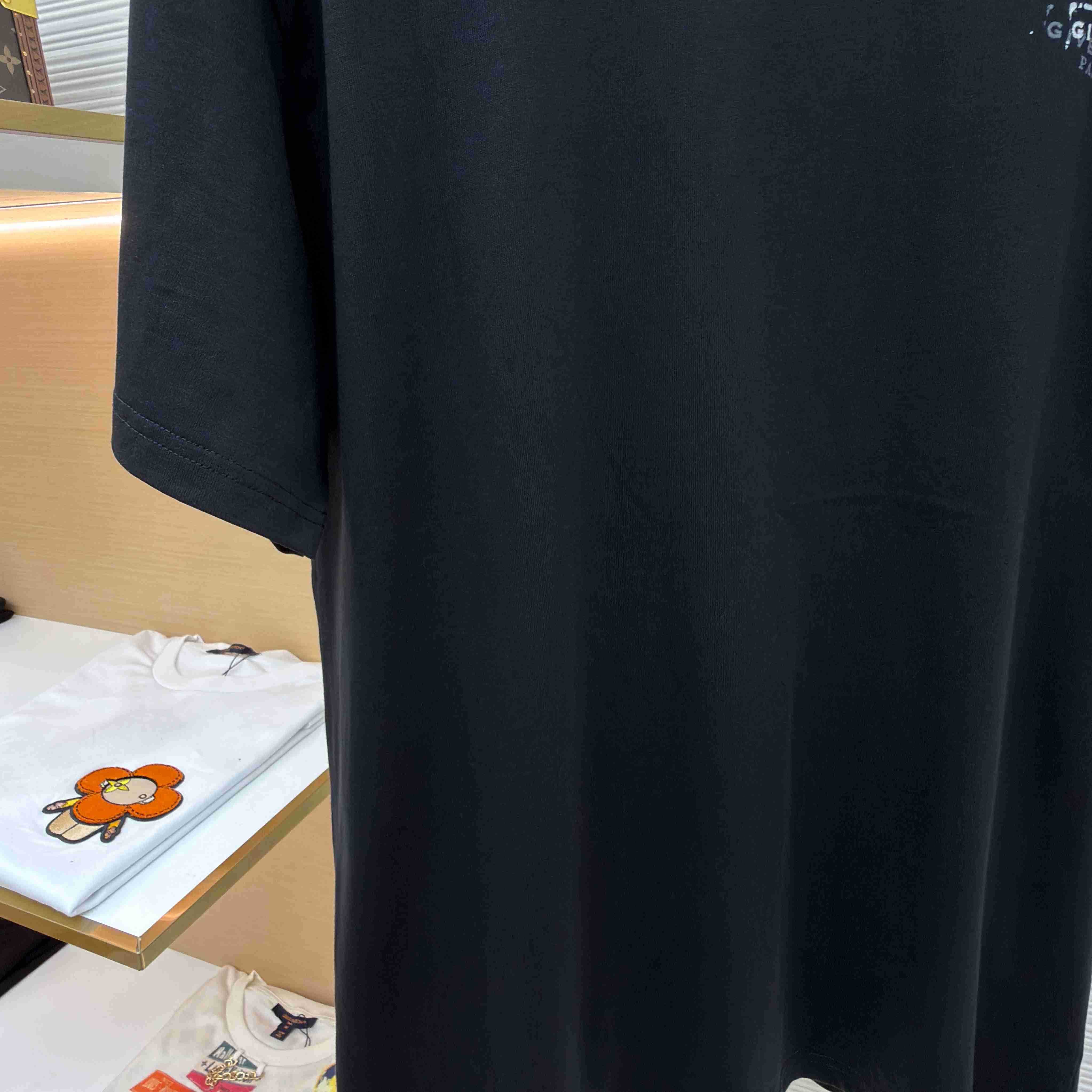 Givenchy Black  Stamp Print T-shirt - DesignerGu