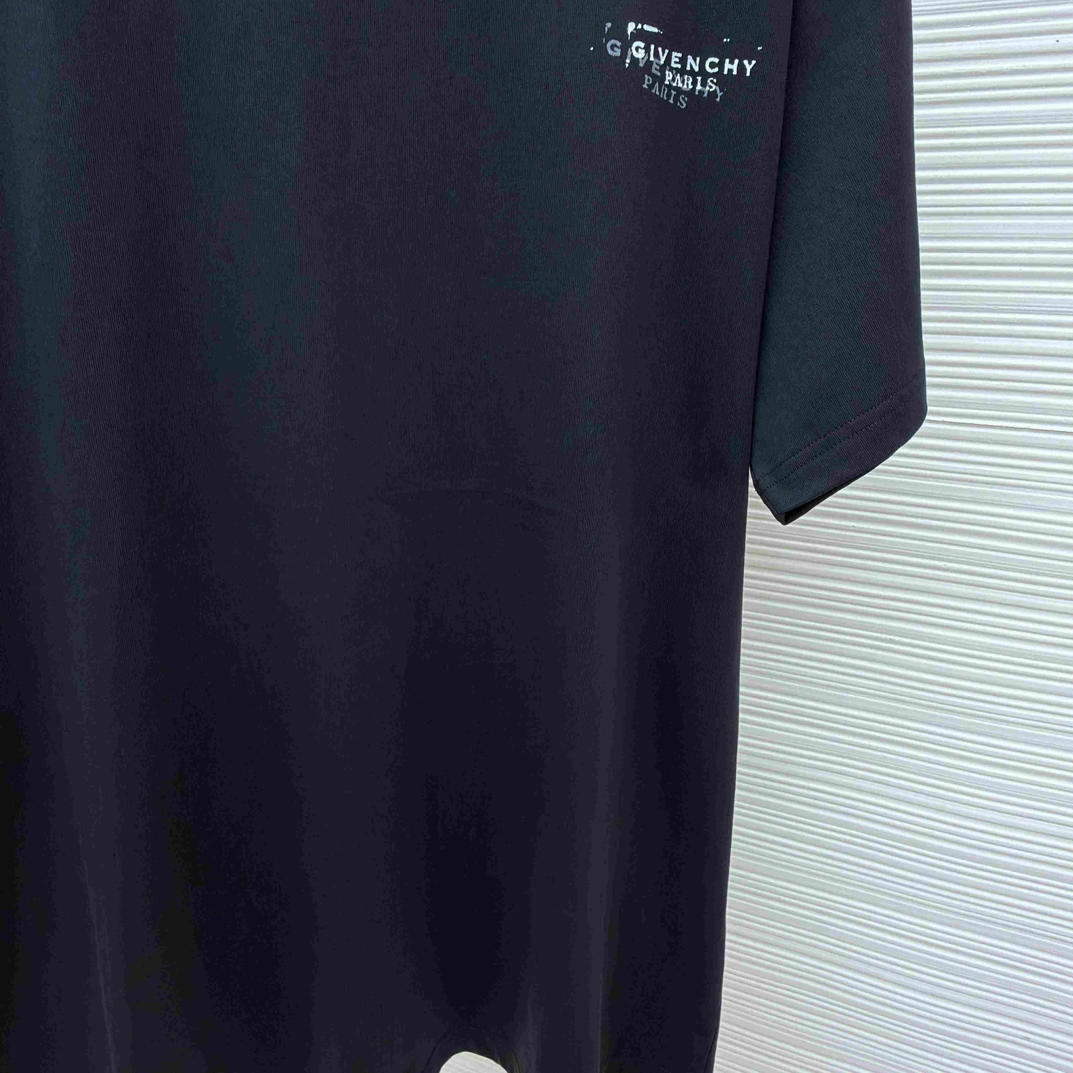 Givenchy Black  Stamp Print T-shirt - DesignerGu