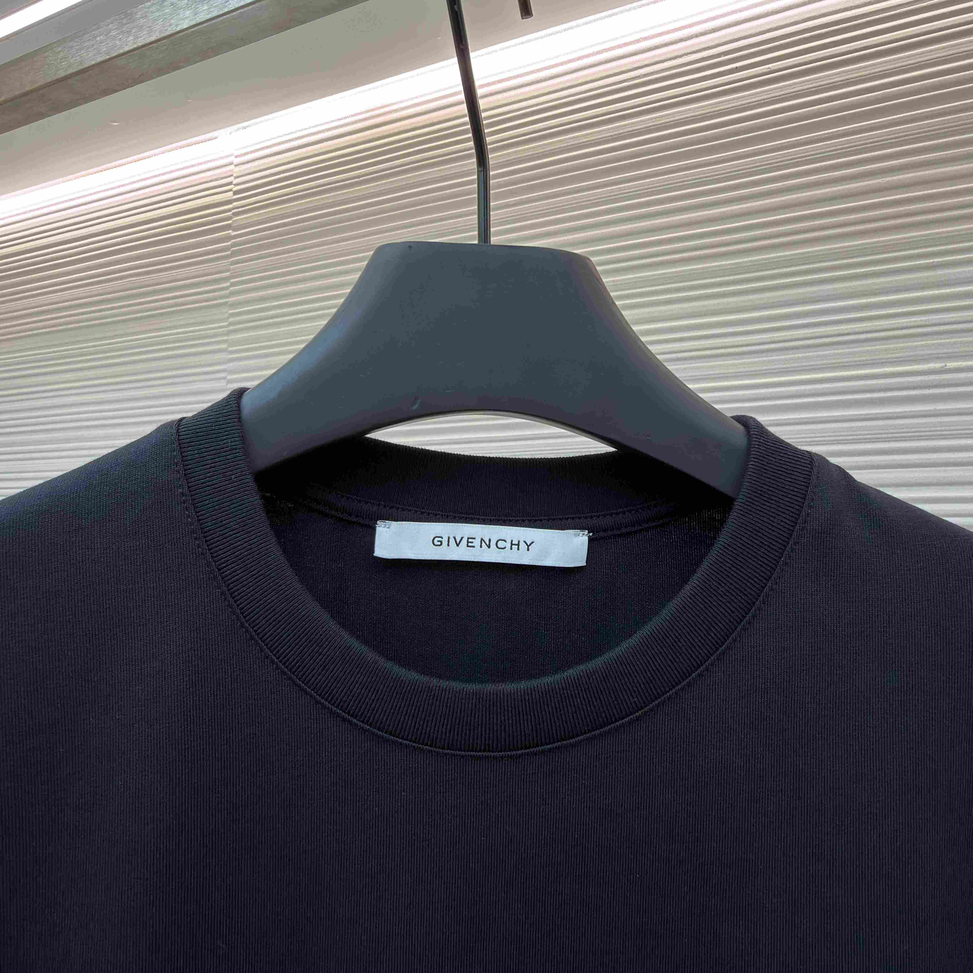 Givenchy Black  Stamp Print T-shirt - DesignerGu