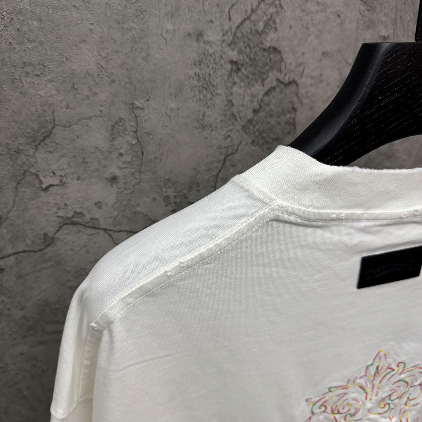 Chrome Hearts Cross Patch Embroidered Crewneck Tee 'White' - DesignerGu