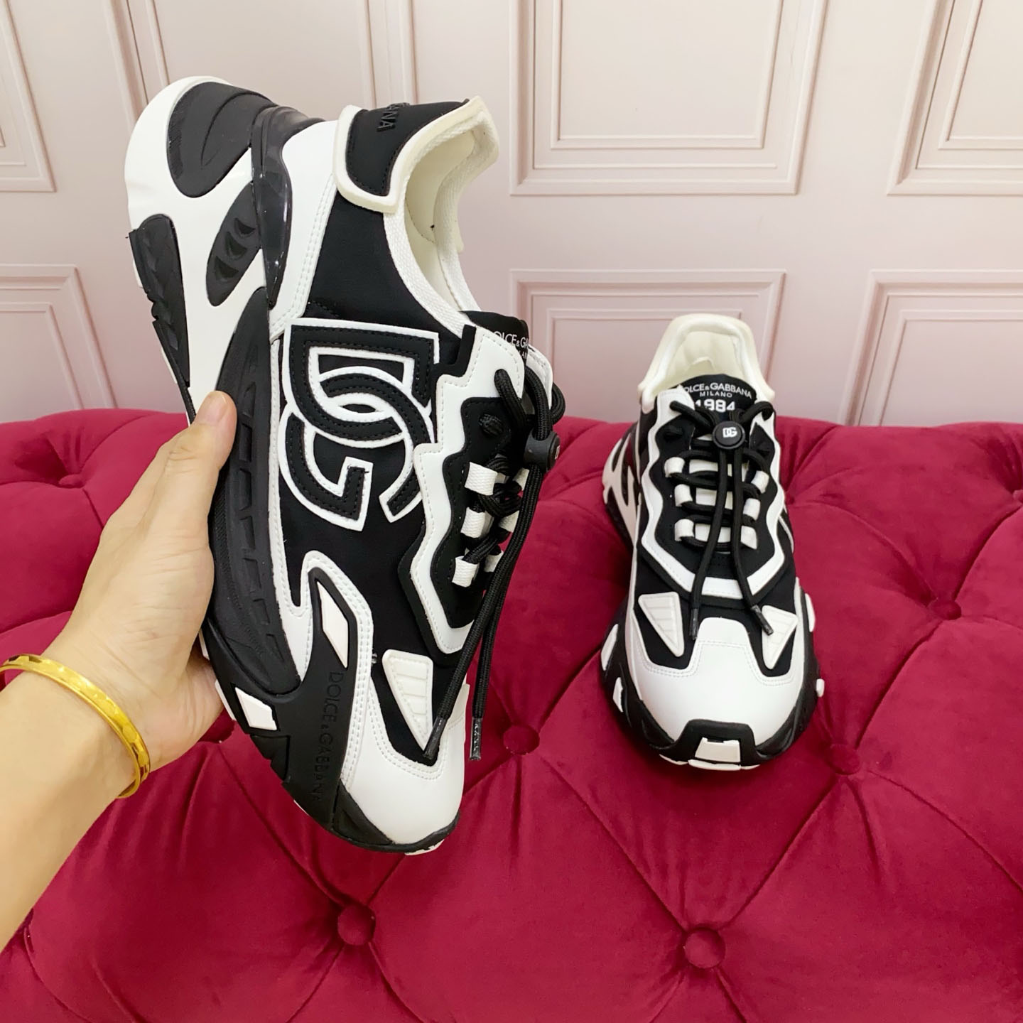 Dolce & Gabbana Day Faster Sneakers In Fabric - DesignerGu