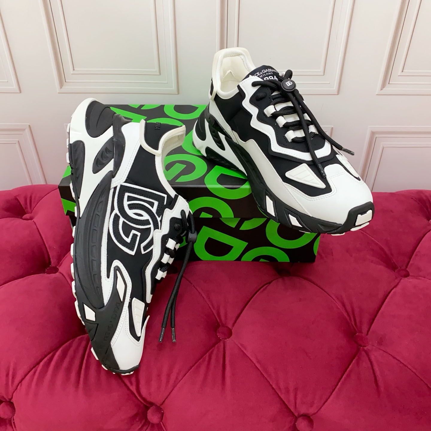 Dolce & Gabbana Day Faster Sneakers In Fabric - DesignerGu