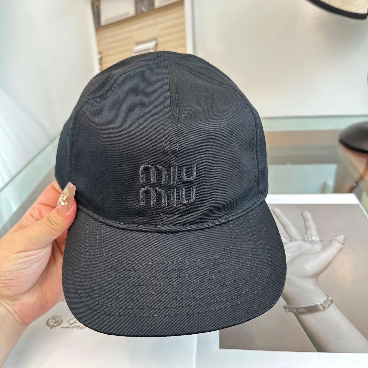 Miu Miu Denim Baseball Cap - DesignerGu
