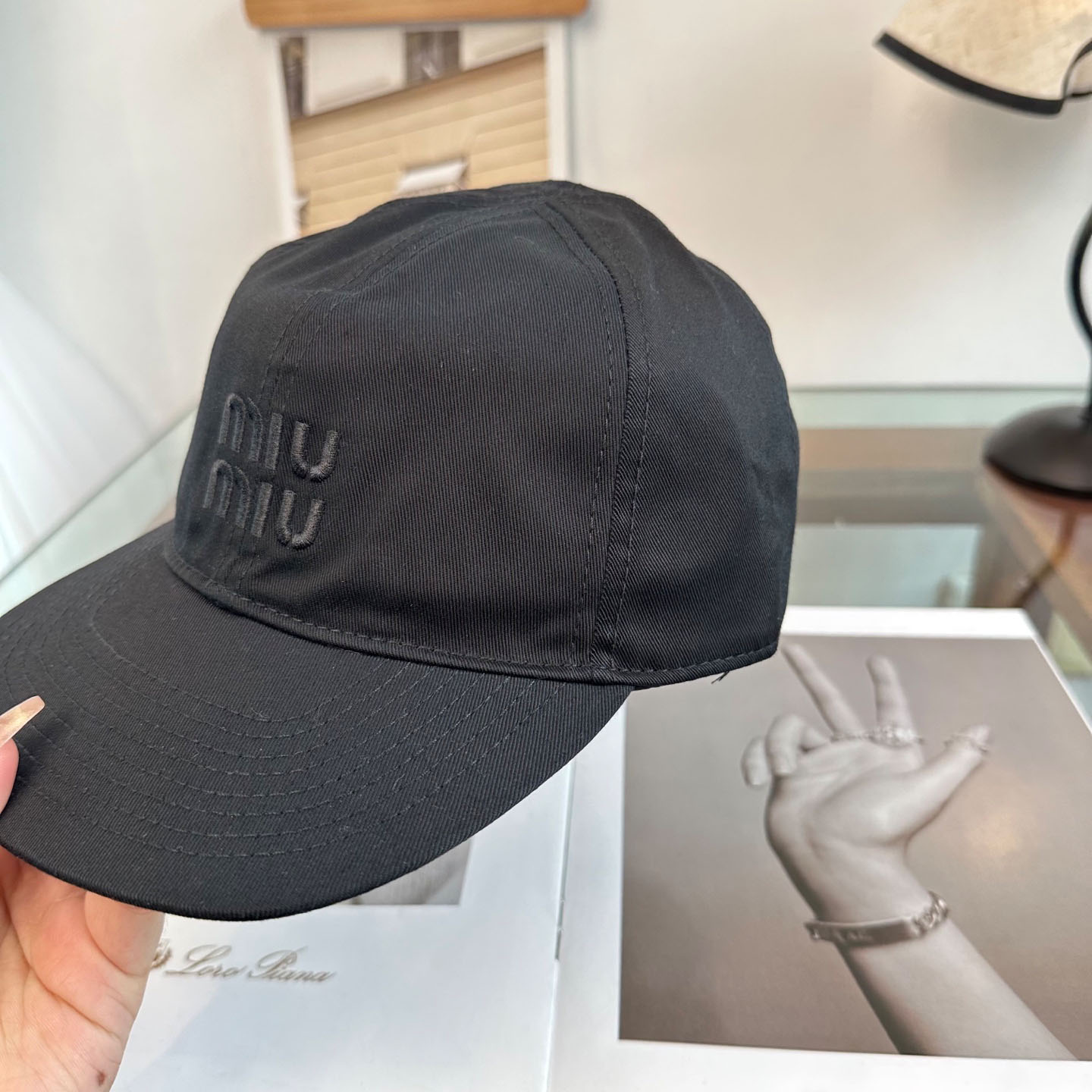 Miu Miu Denim Baseball Cap - DesignerGu