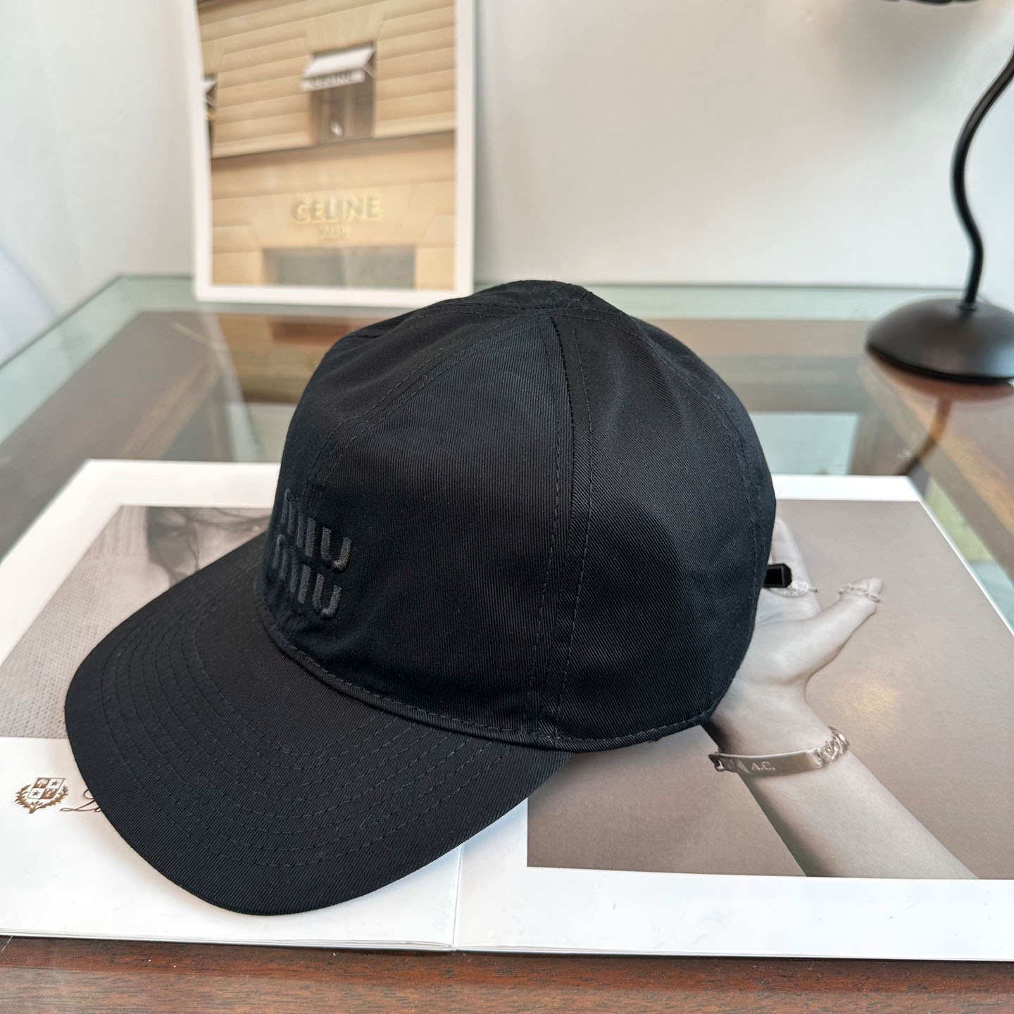 Miu Miu Denim Baseball Cap - DesignerGu