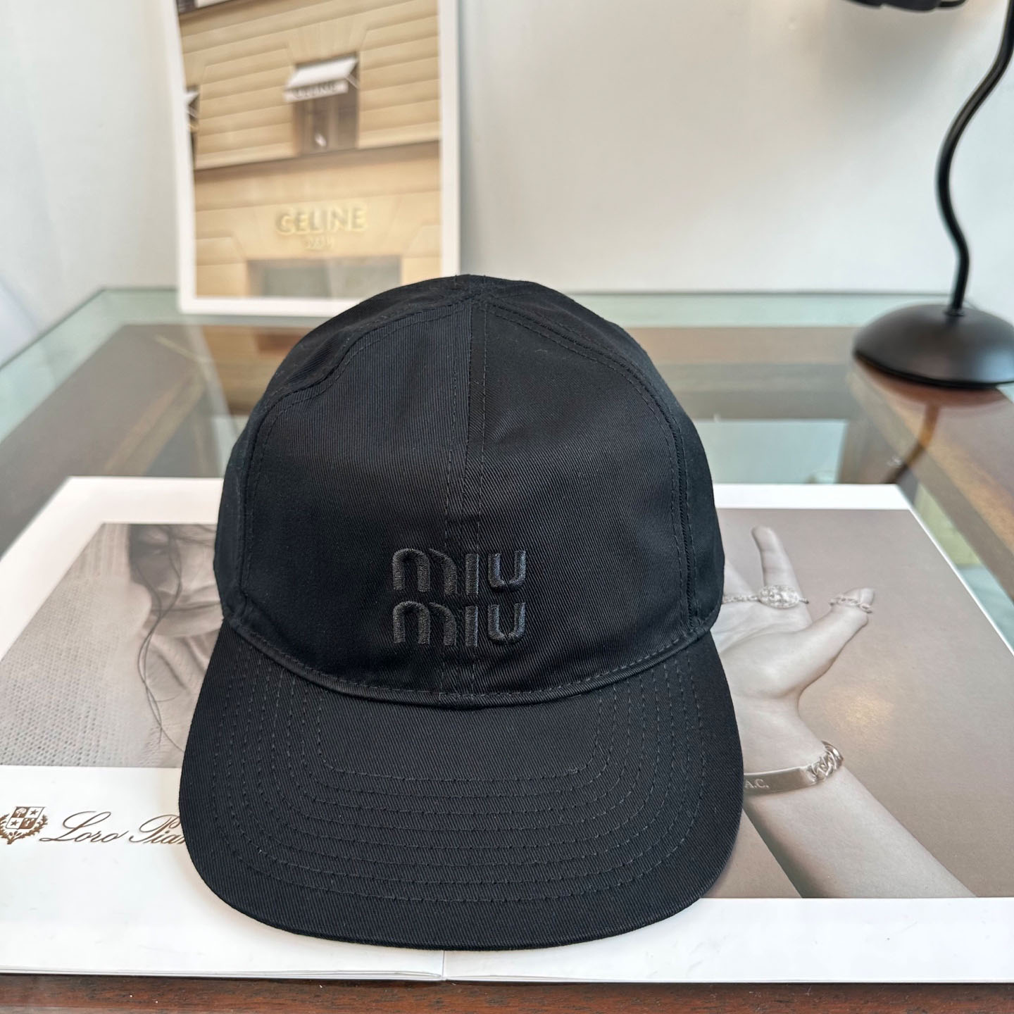Miu Miu Denim Baseball Cap - DesignerGu
