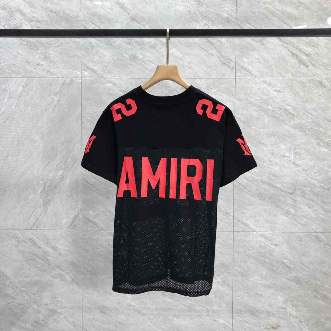 AMIRI Black & Red '22' T-Shirt - DesignerGu