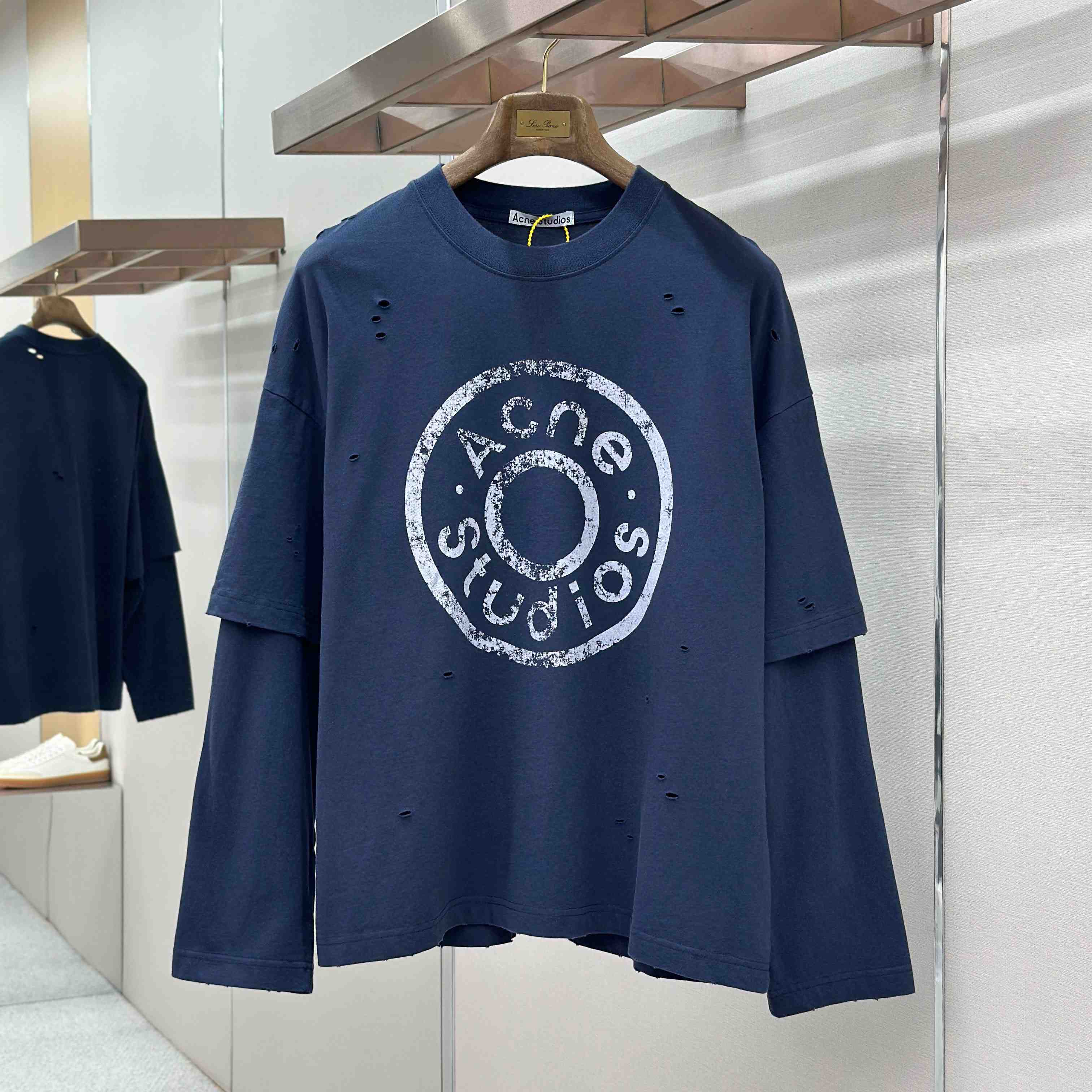 Acne Studios  Layered Logo T-shirt - DesignerGu