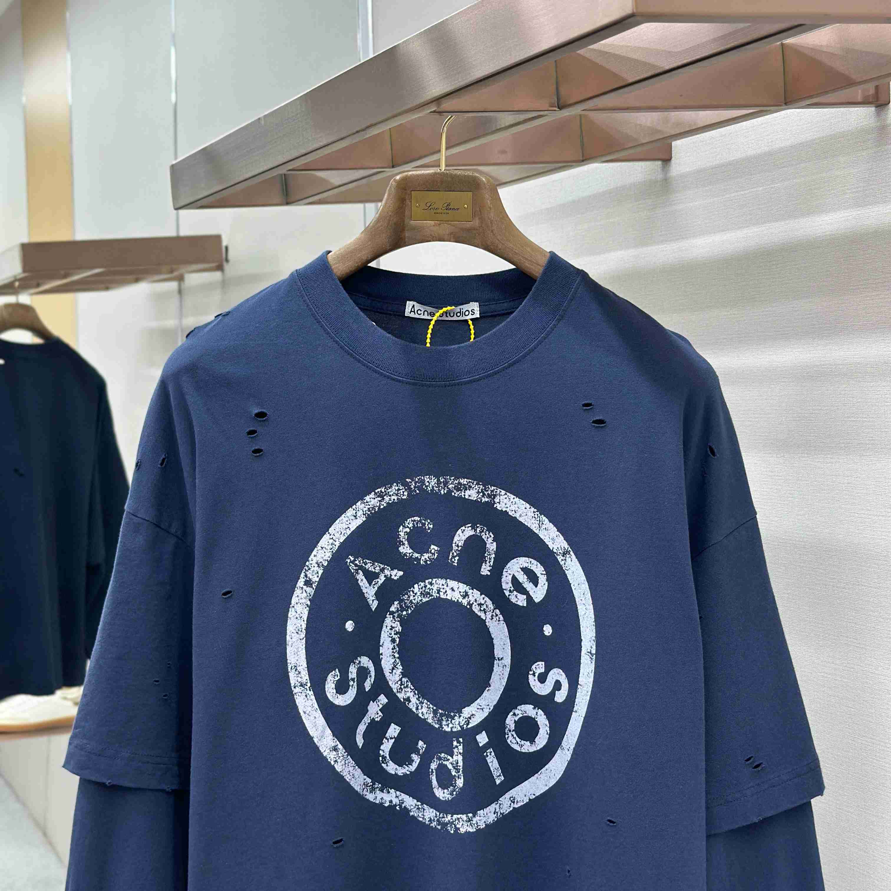 Acne Studios  Layered Logo T-shirt - DesignerGu