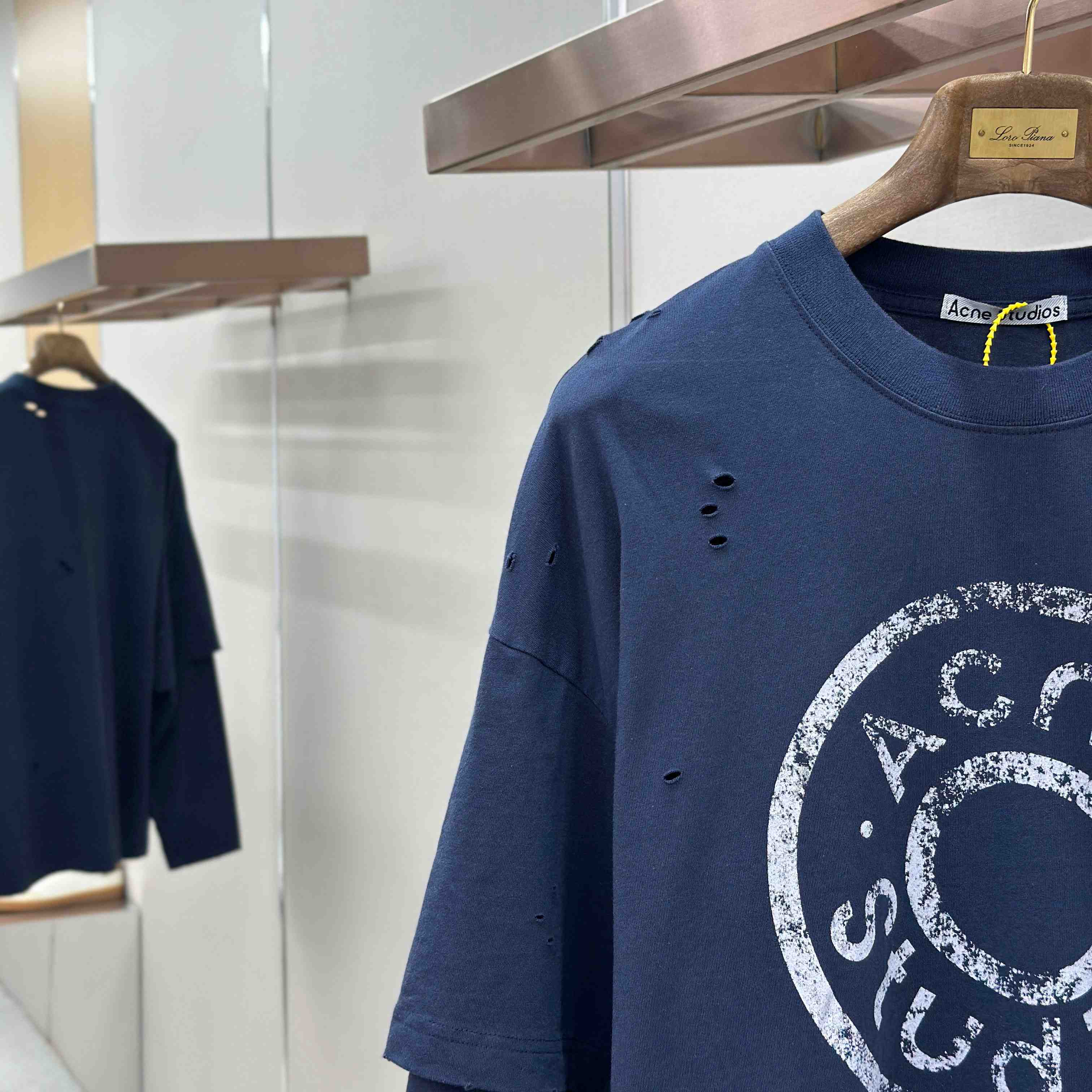 Acne Studios  Layered Logo T-shirt - DesignerGu