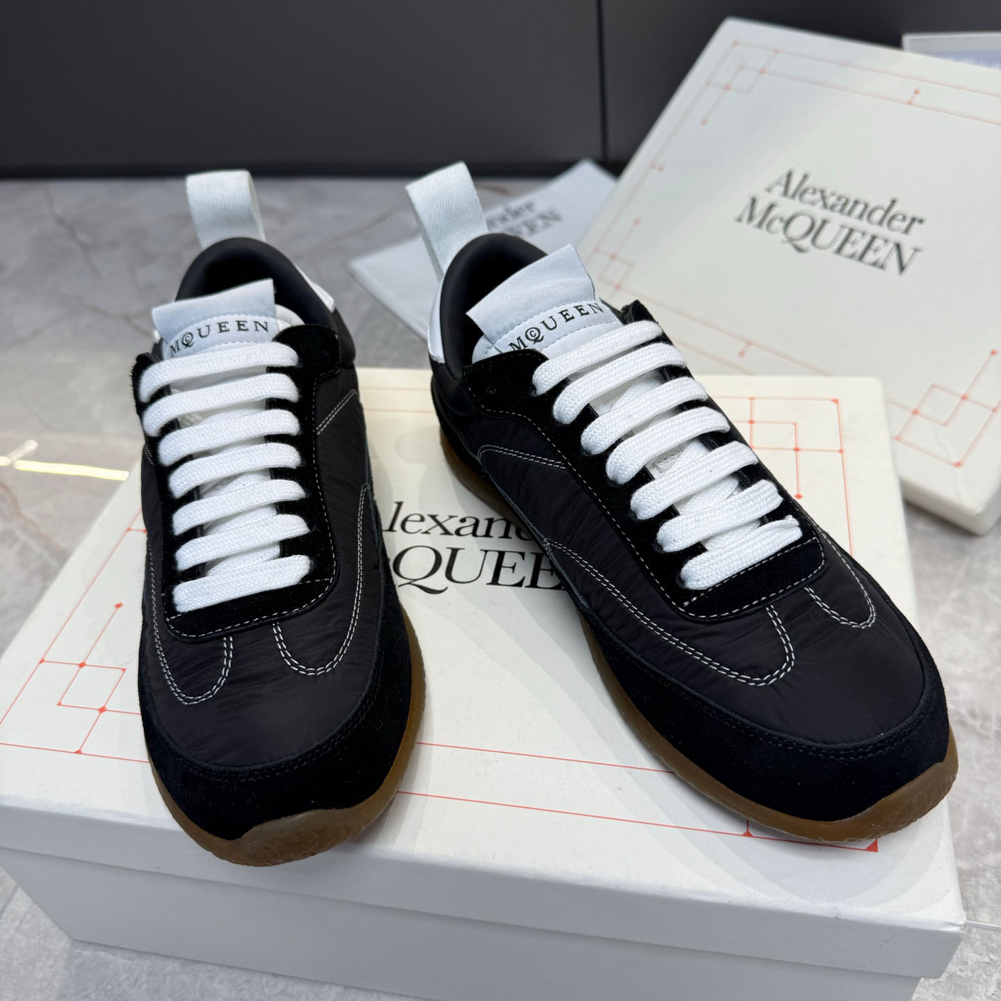 Alexander McQueen  EC1 Sneaker In Black - DesignerGu