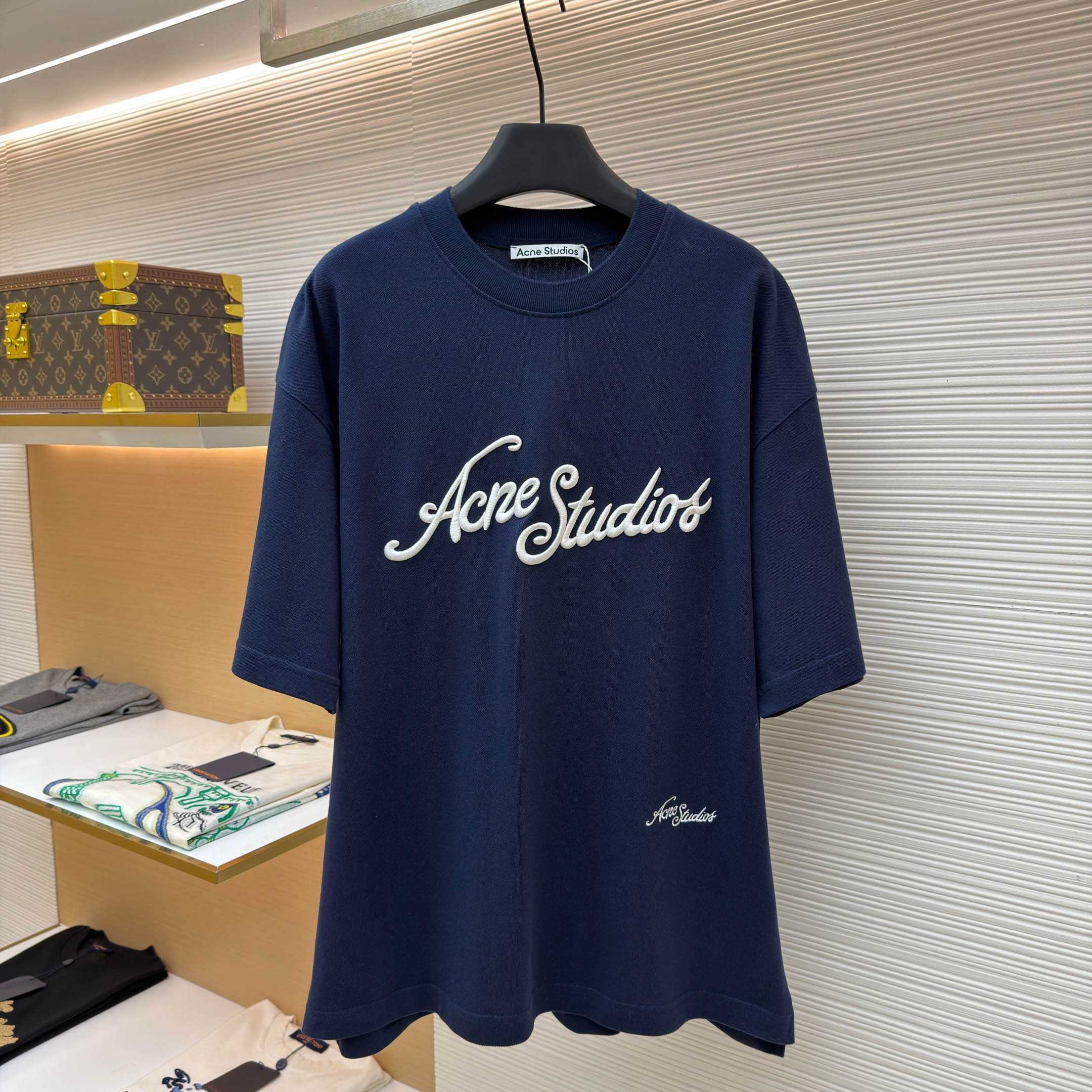 Acne Studios  Embroidered Logo T-shirt - DesignerGu