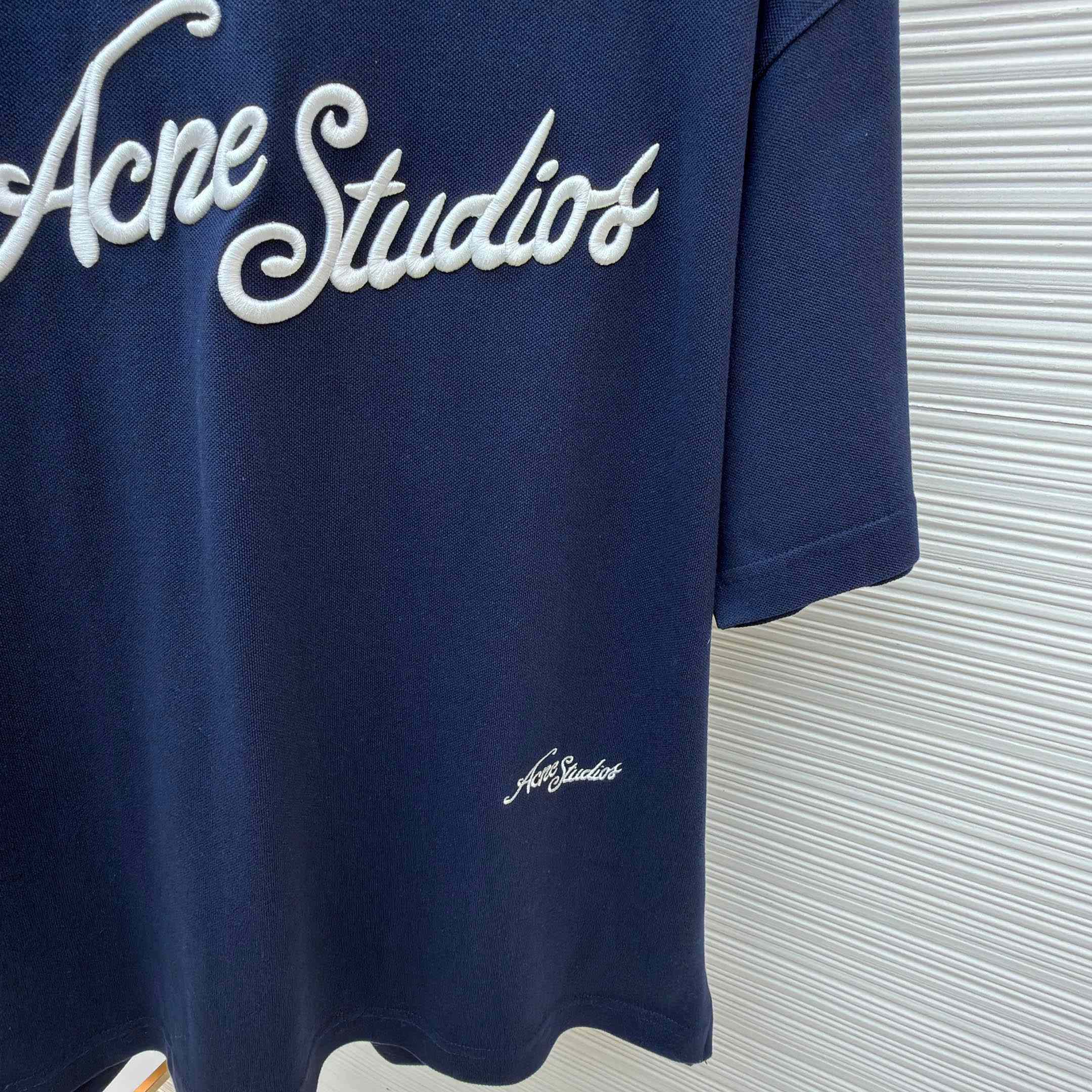 Acne Studios  Embroidered Logo T-shirt - DesignerGu