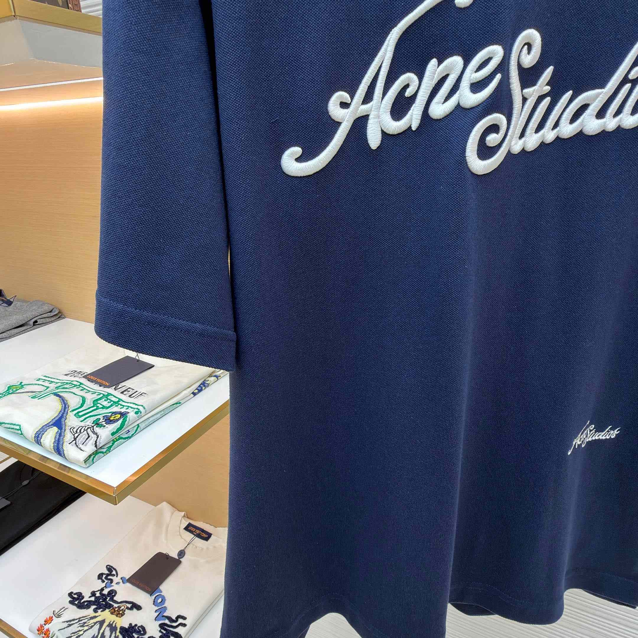 Acne Studios  Embroidered Logo T-shirt - DesignerGu