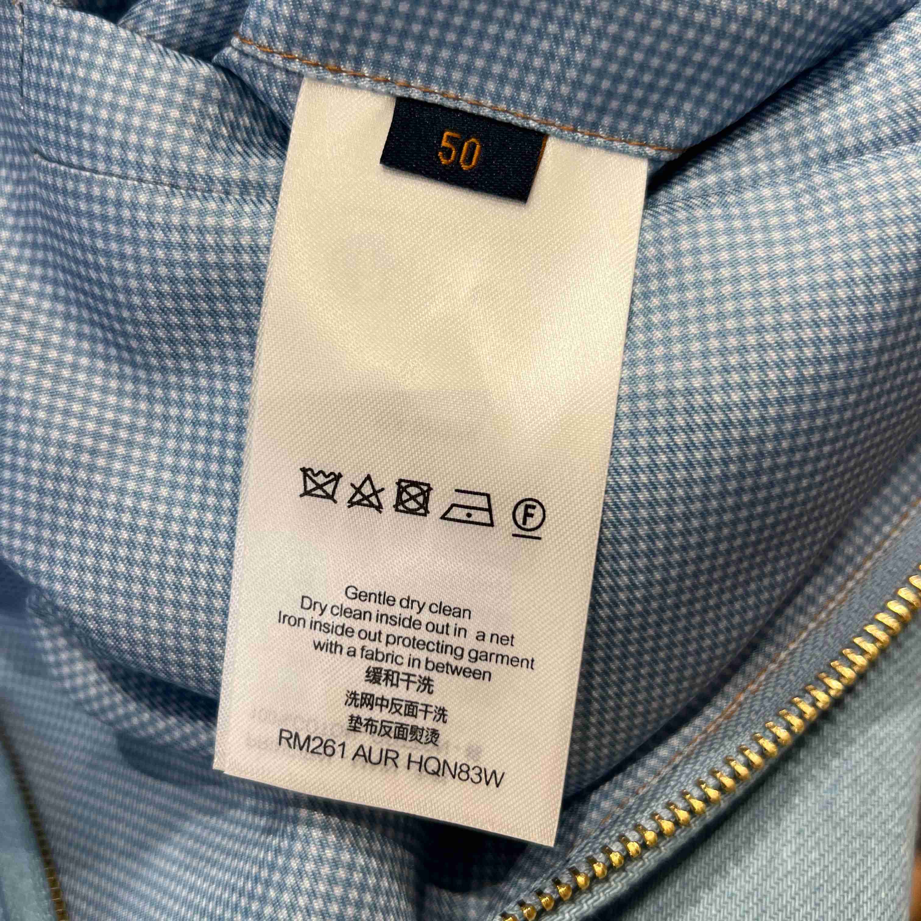 Louis Vuitton Embroidered Signature Denim Workwear Blouson  - DesignerGu