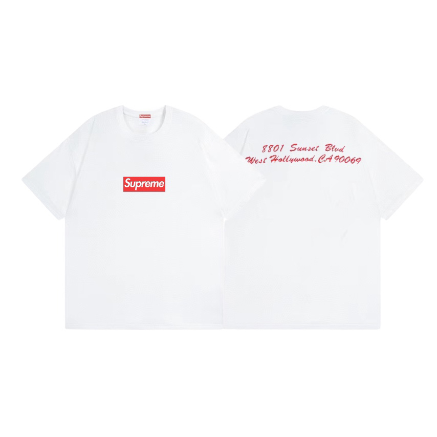 Supreme LA Box Logo Tee 'White' - DesignerGu