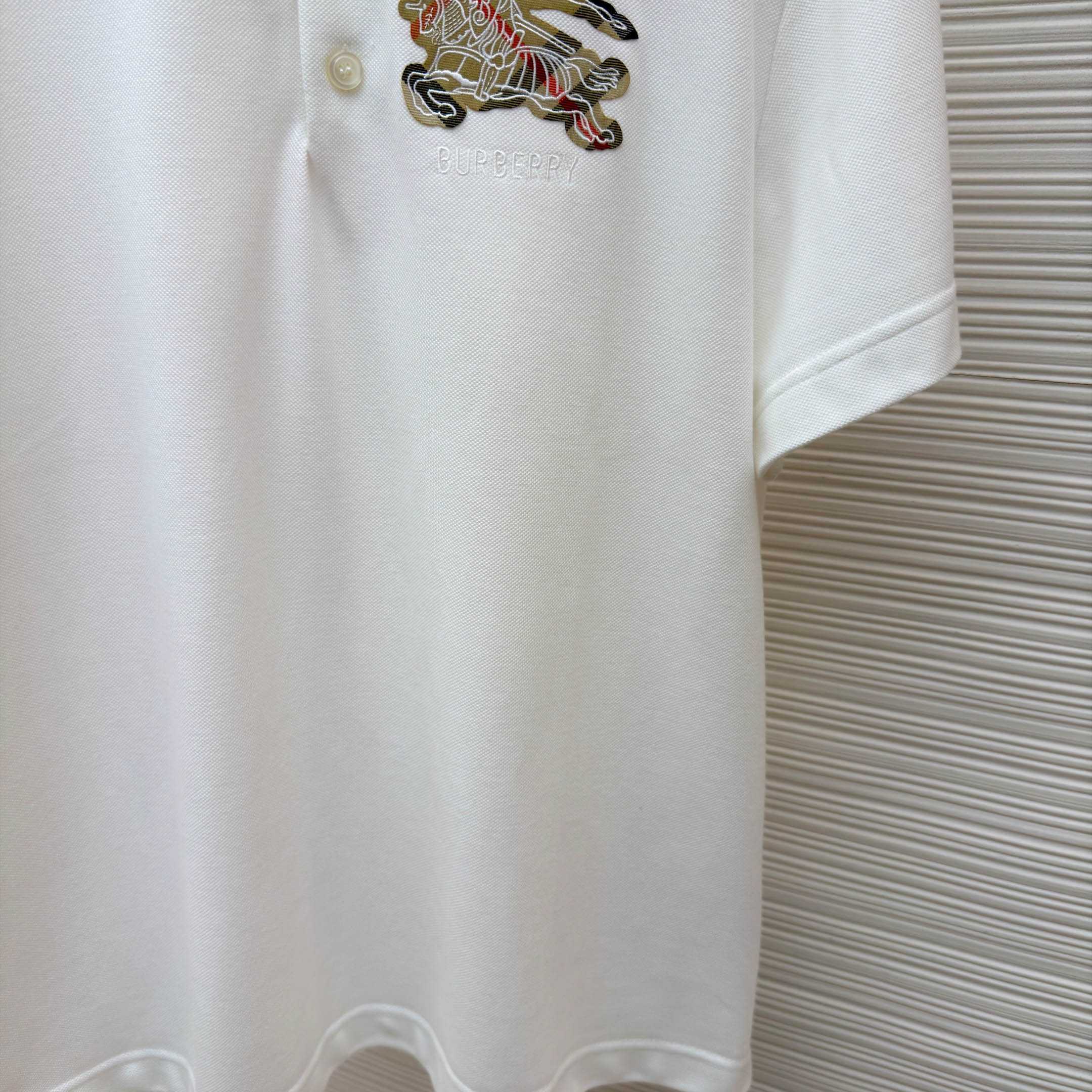 Burberry EKD Sketch Cotton Polo Shirt - DesignerGu