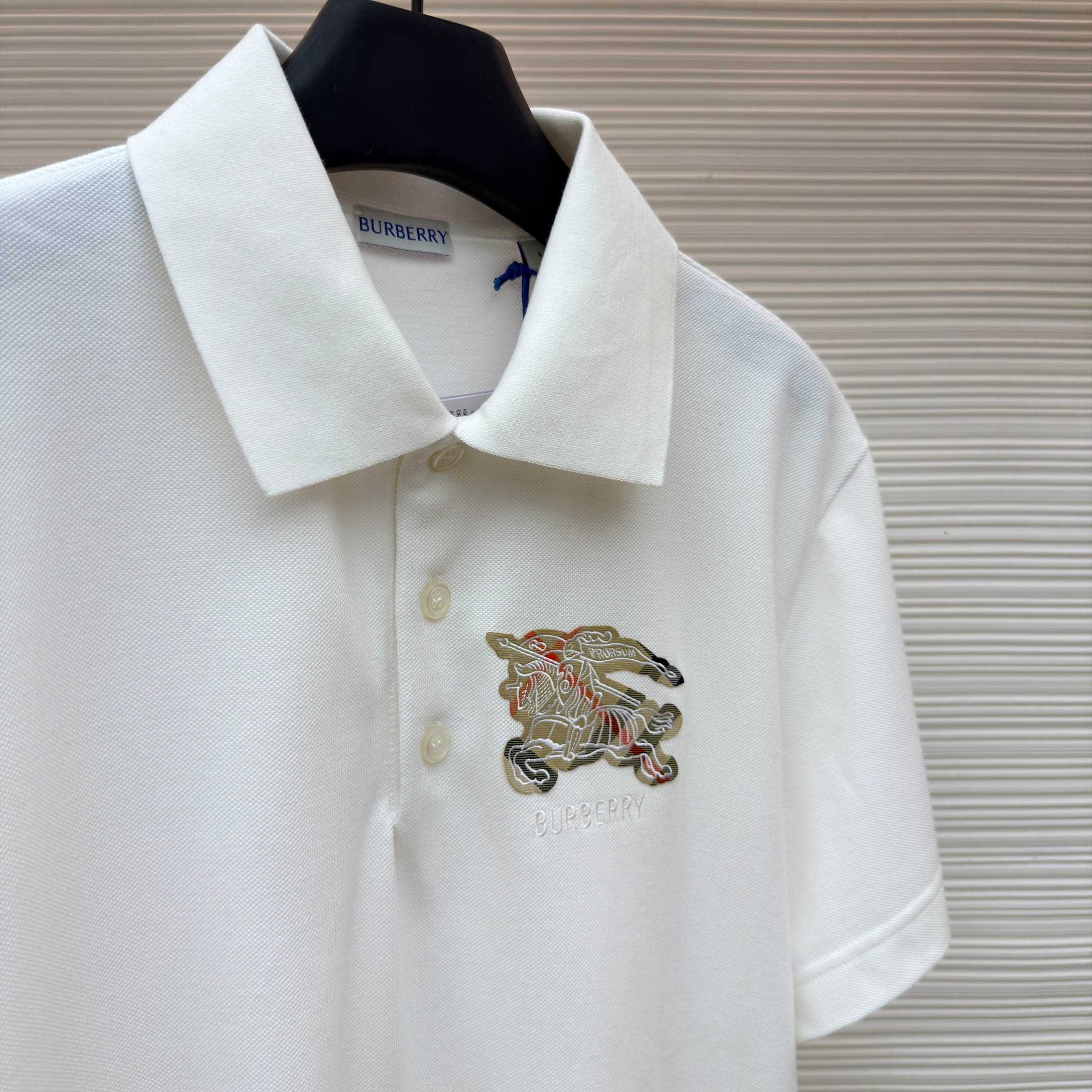 Burberry EKD Sketch Cotton Polo Shirt - DesignerGu