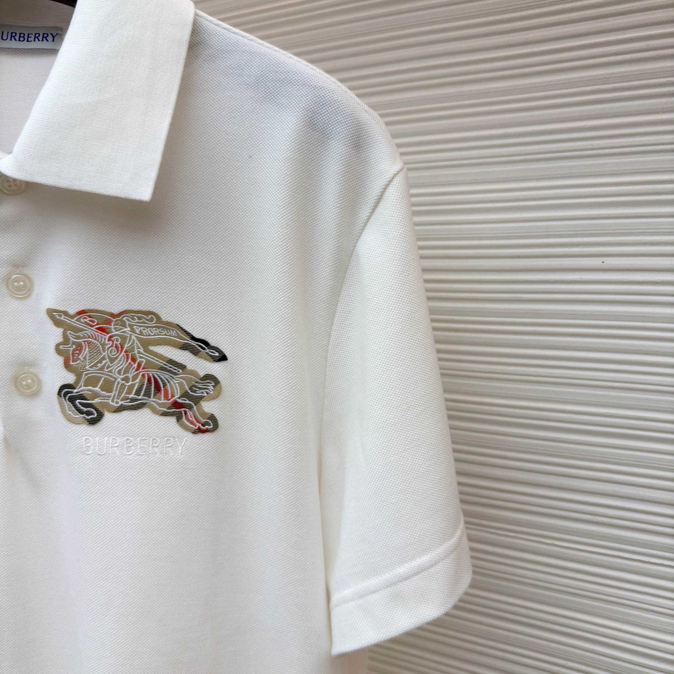 Burberry EKD Sketch Cotton Polo Shirt - DesignerGu