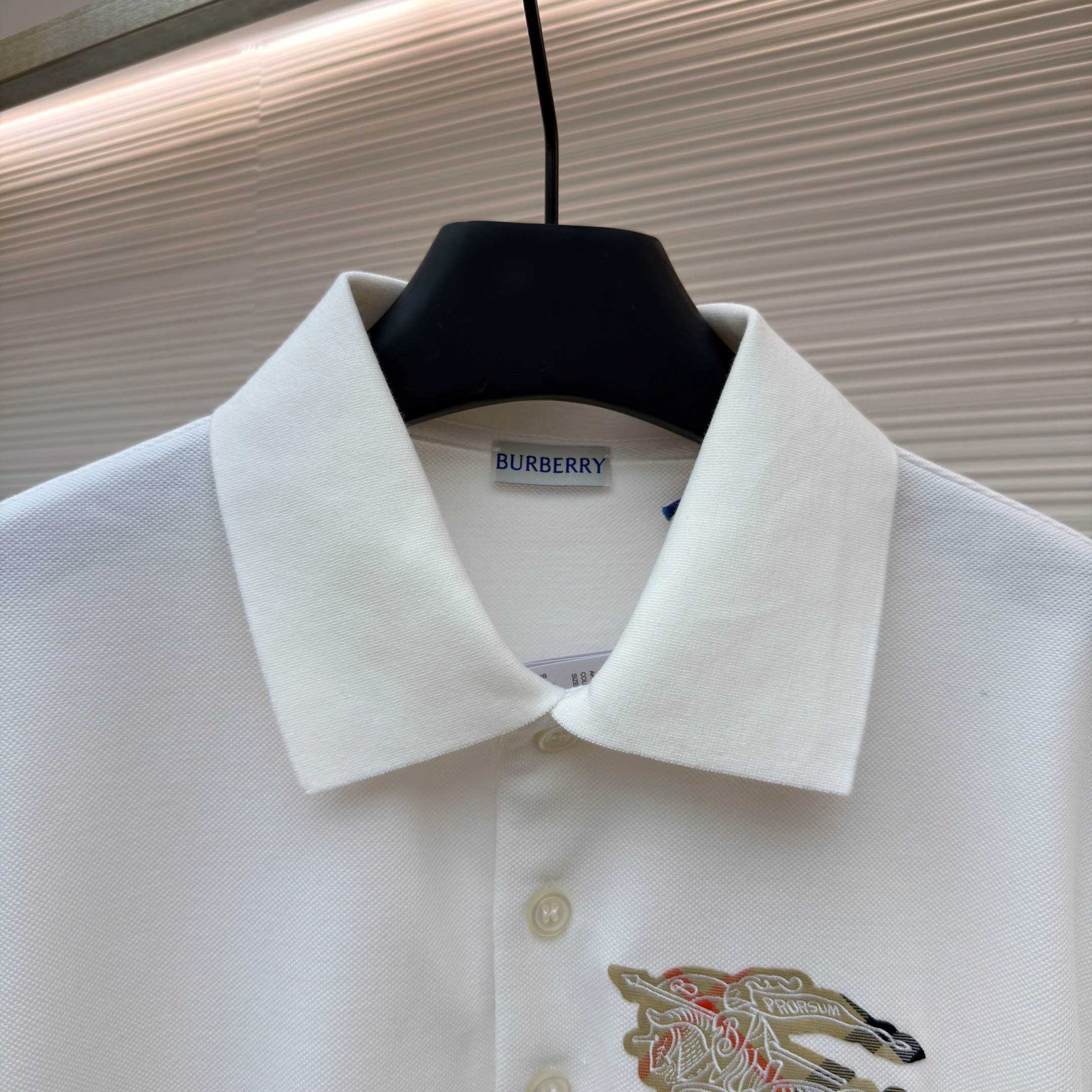 Burberry EKD Sketch Cotton Polo Shirt - DesignerGu