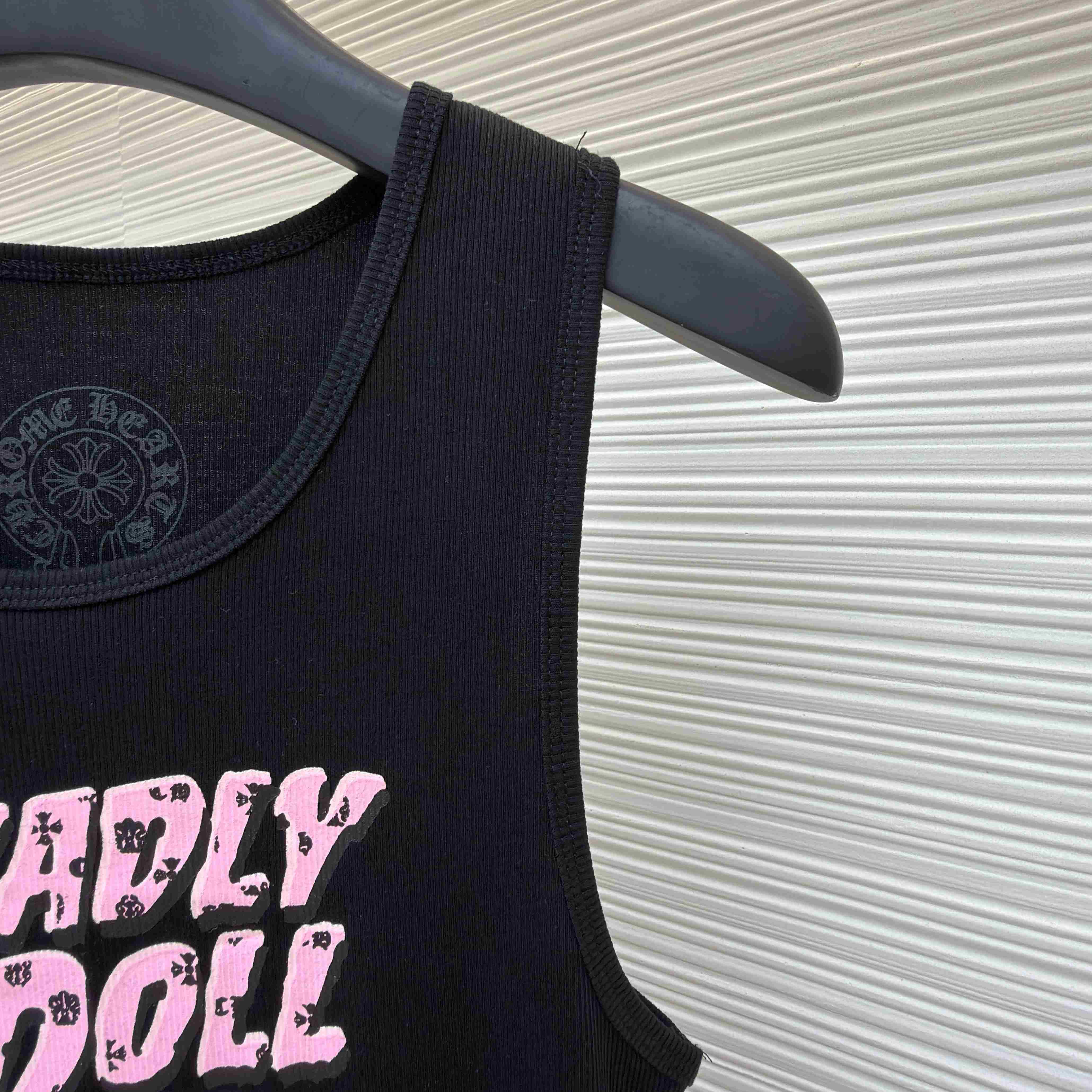 Chrome Hearts Black Deadly Doll Rib Tank Top - DesignerGu