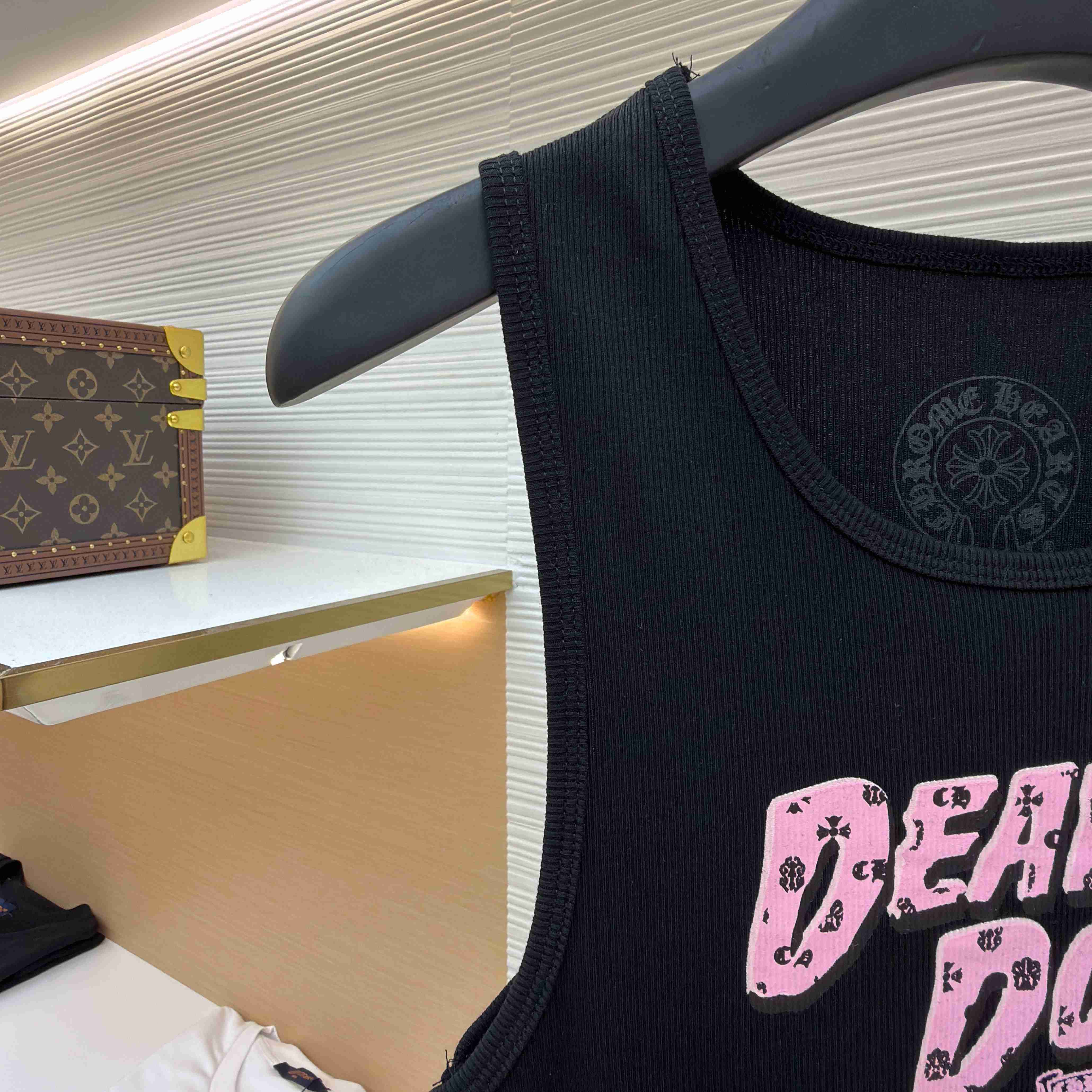 Chrome Hearts Black Deadly Doll Rib Tank Top - DesignerGu