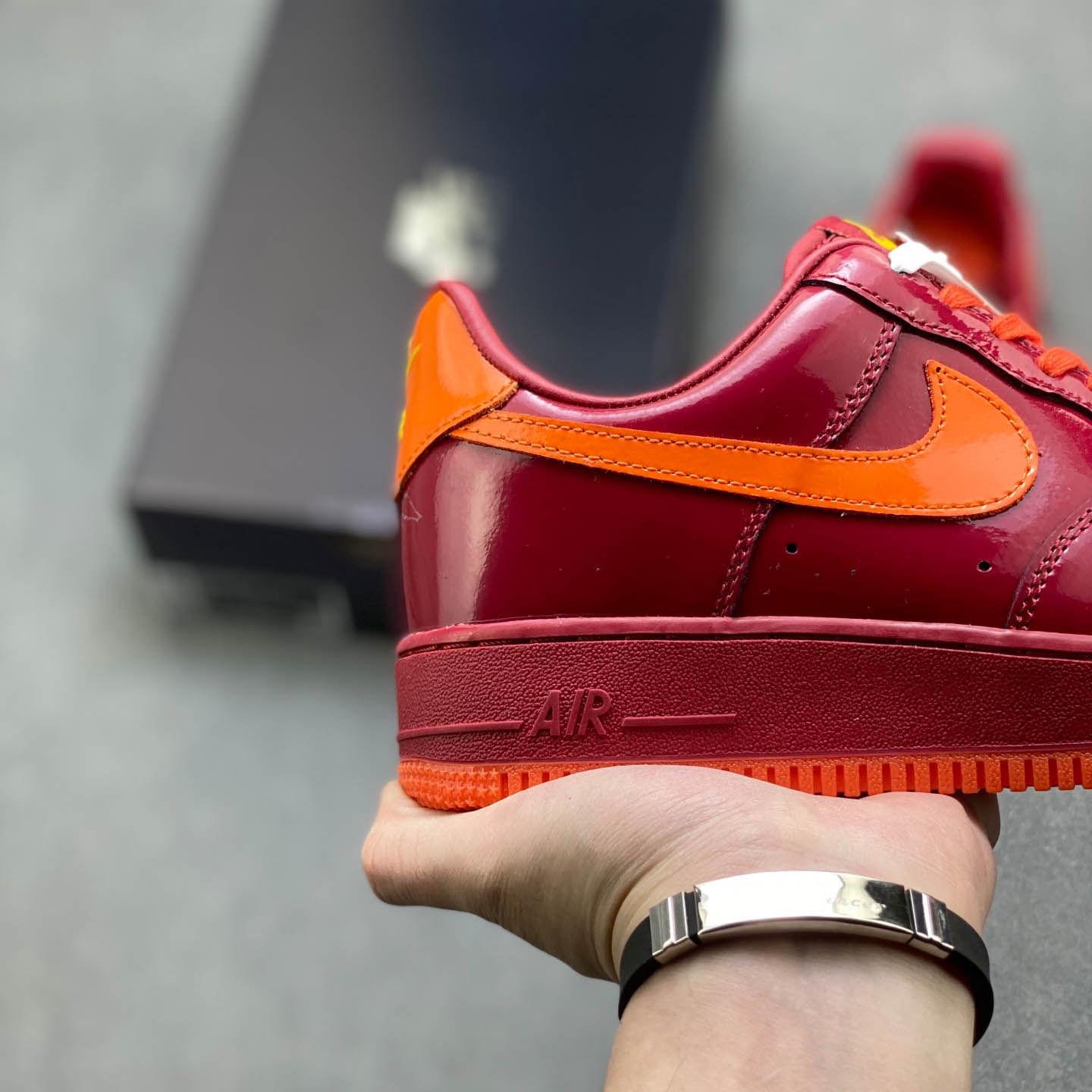 Nike Air Force 1 Low 'Patent Leather Dark Team Red' - DesignerGu