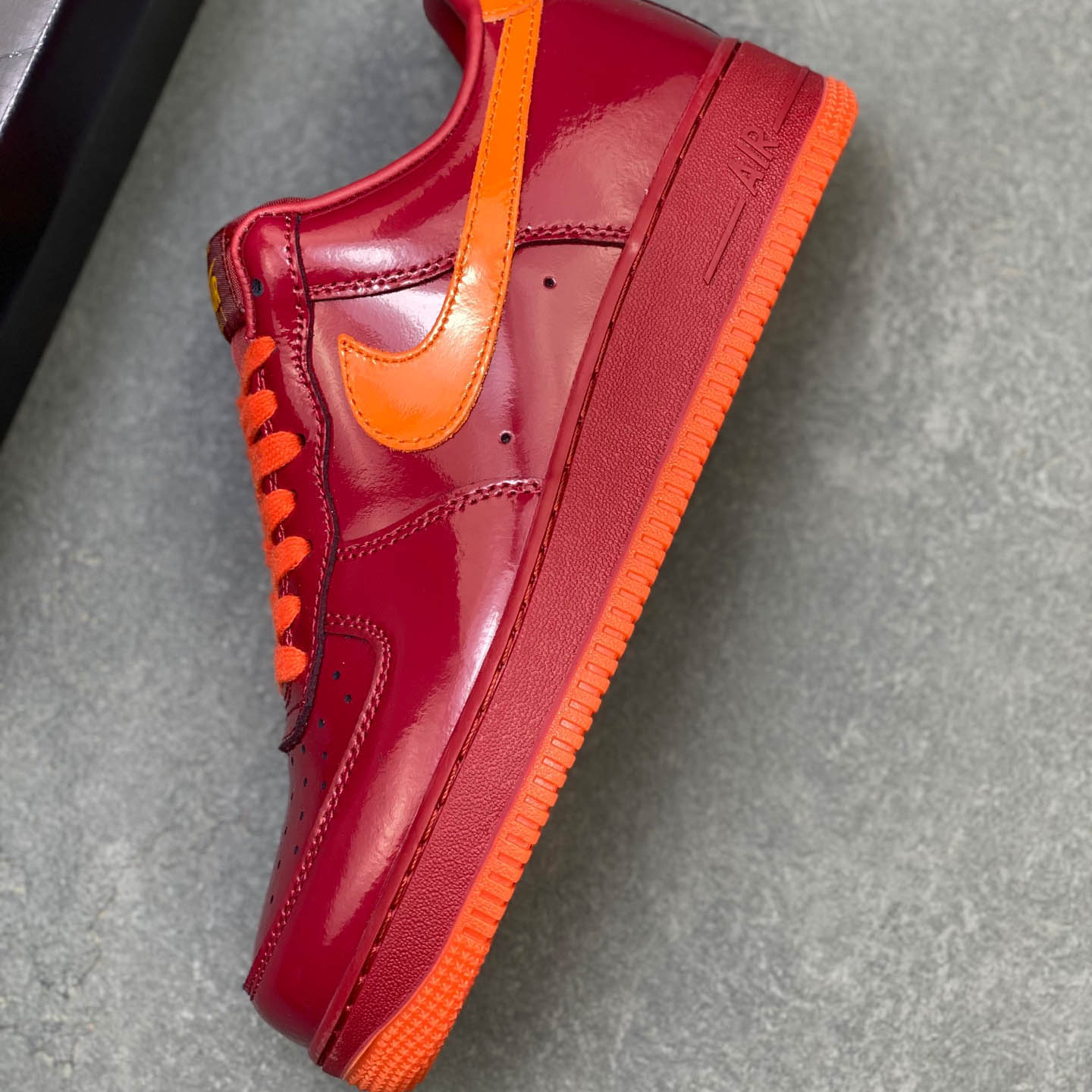 Nike Air Force 1 Low 'Patent Leather Dark Team Red' - DesignerGu