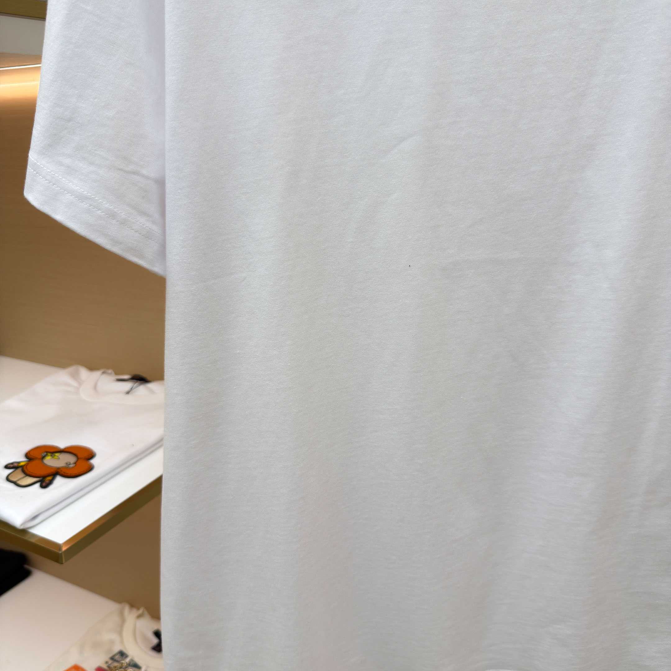 Givenchy White  Stamp Print T-shirt - DesignerGu