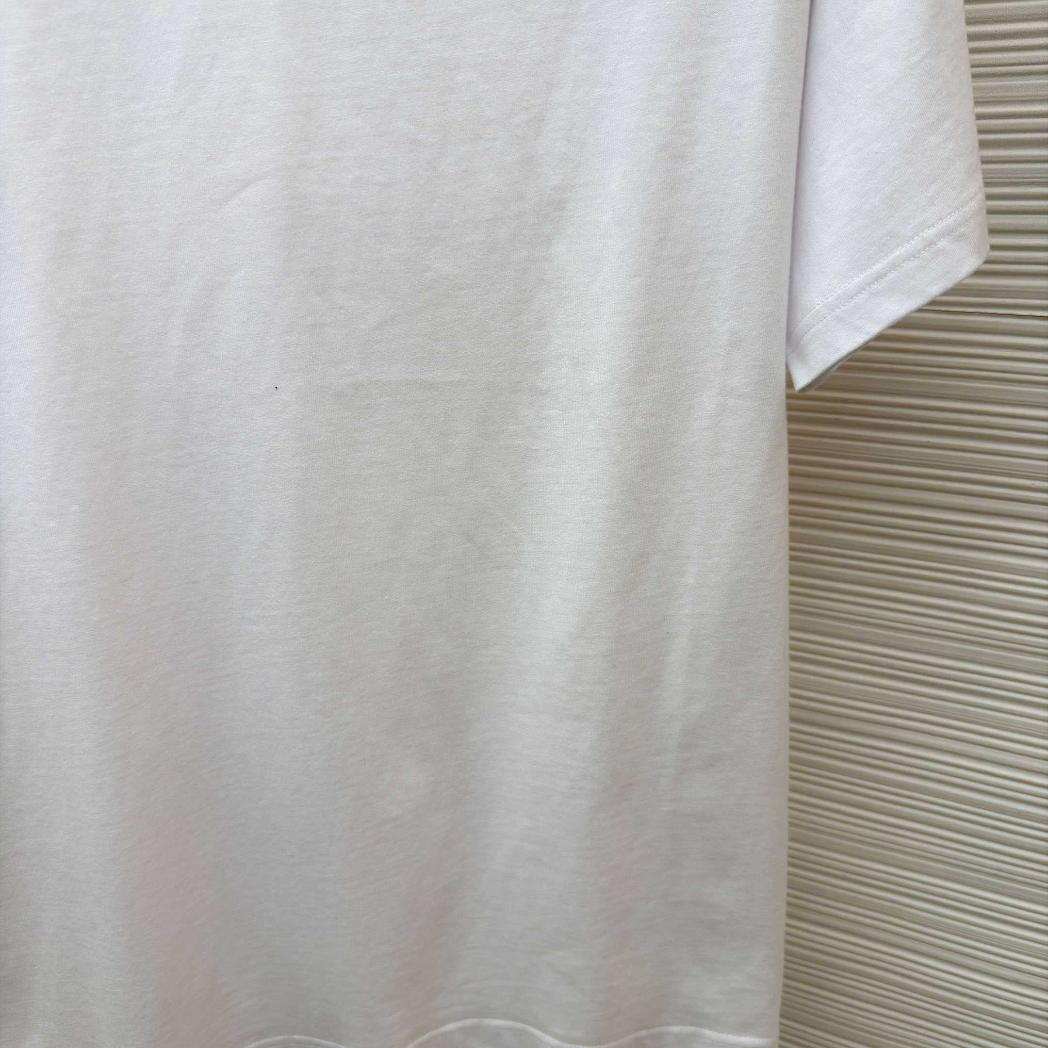 Givenchy White  Stamp Print T-shirt - DesignerGu