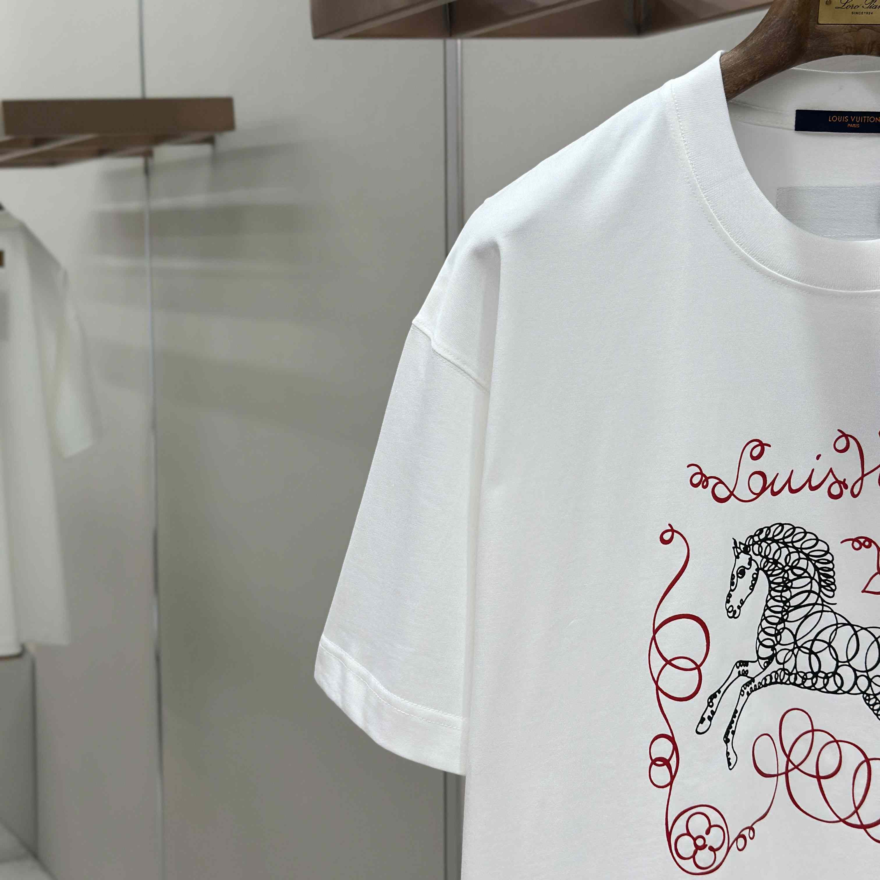 Louis Vuitton Horse Print T-Shirt - DesignerGu